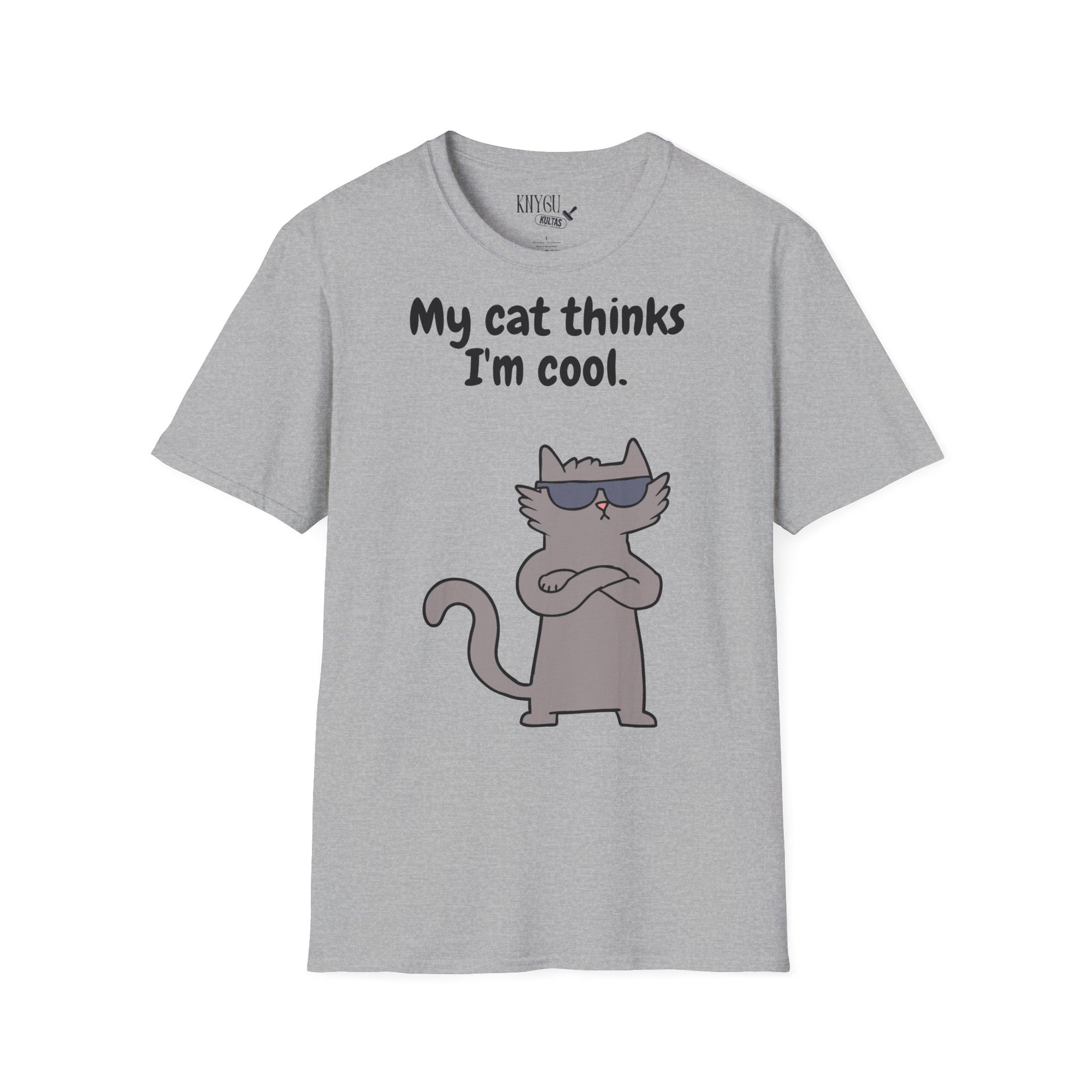 „My Cat Thinks I’m Cool.“ unisex marškinėliai