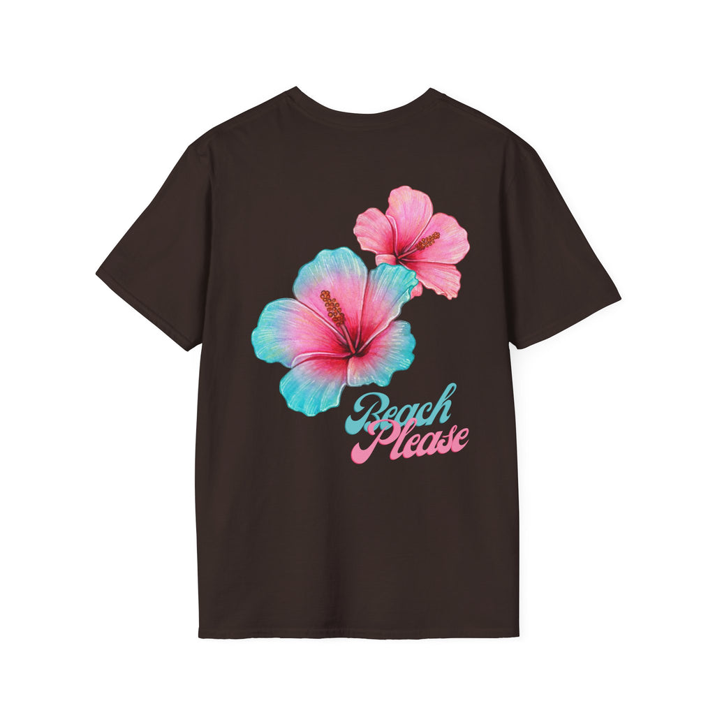 Beach Please floral print T-shirt