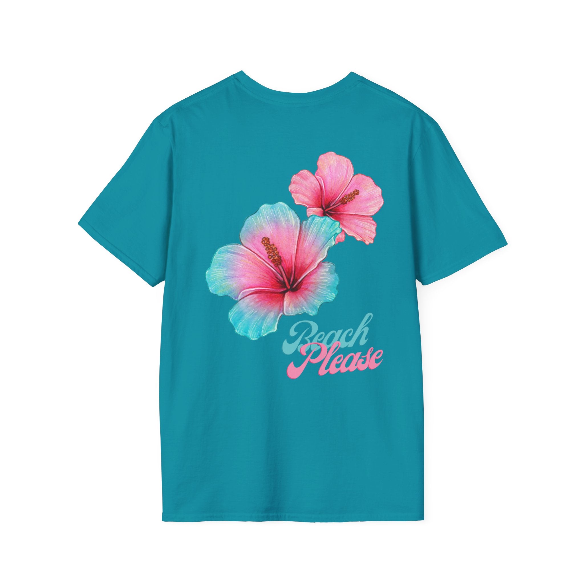 Beach Please floral print T-shirt