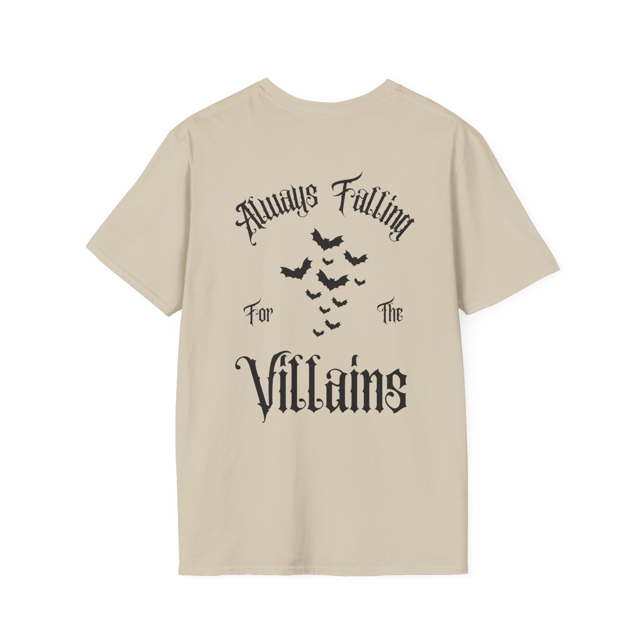 "Always Falling for the Villains" T-shirt