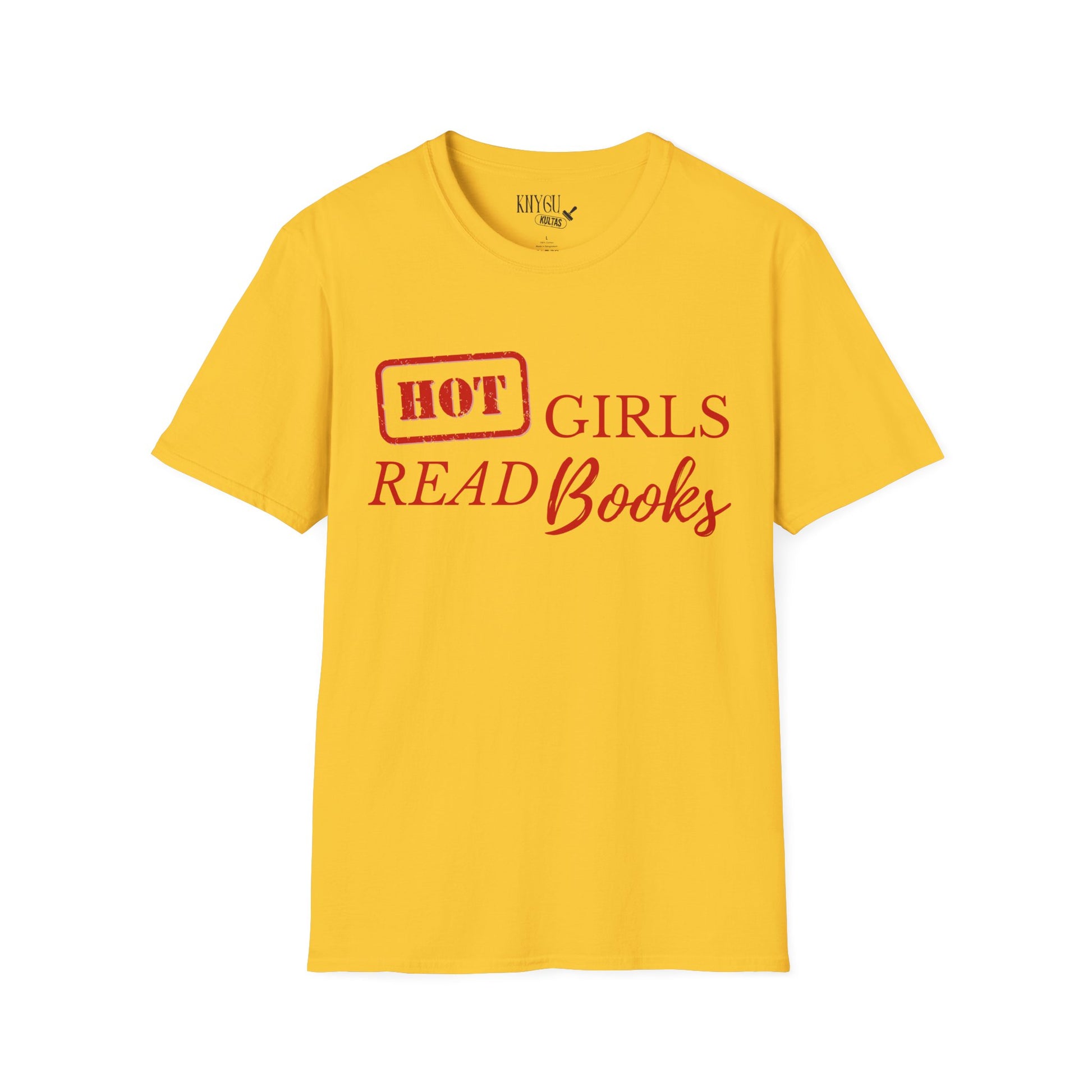 „HOT Girls Read Books“ unisex marškinėliai