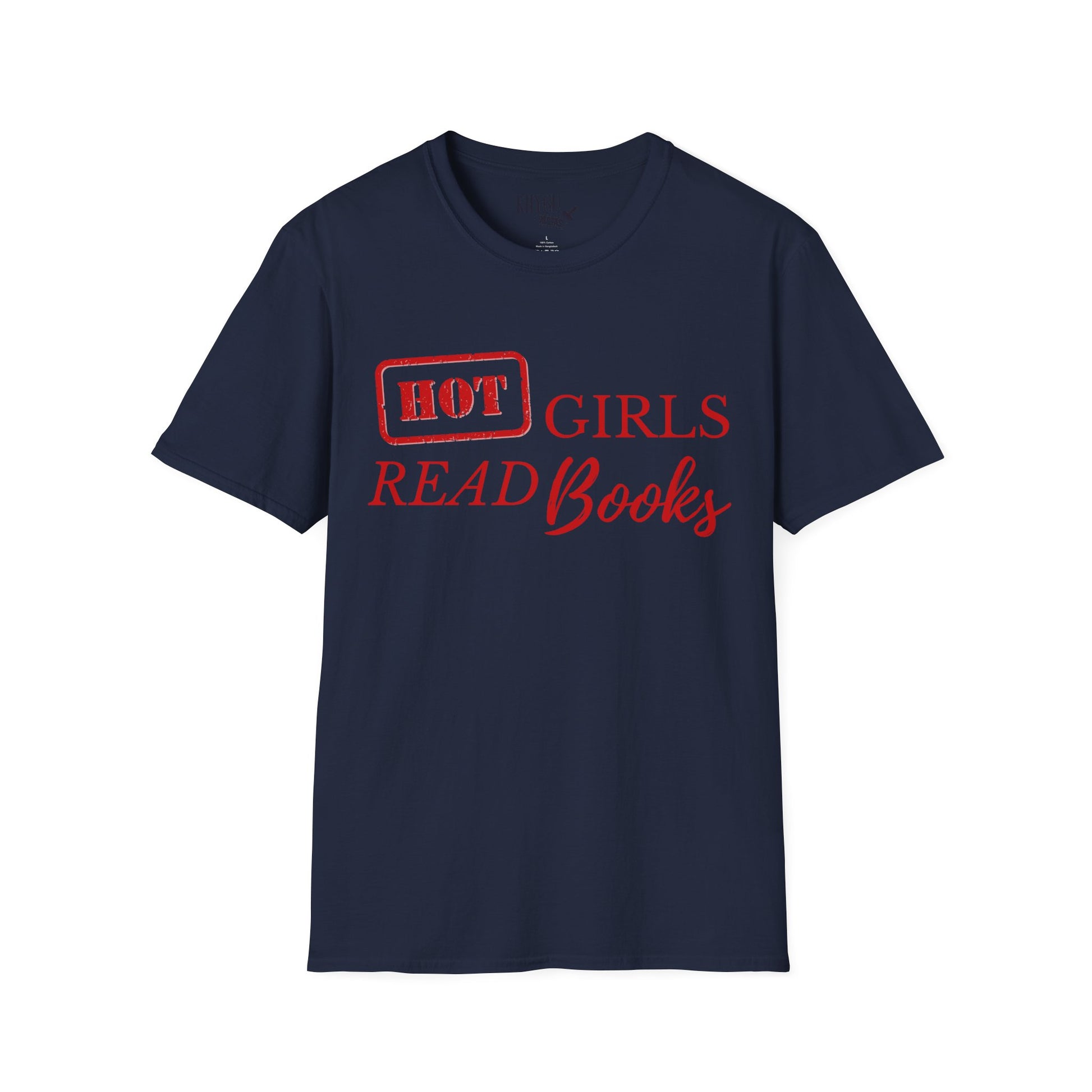 „HOT Girls Read Books“ unisex marškinėliai