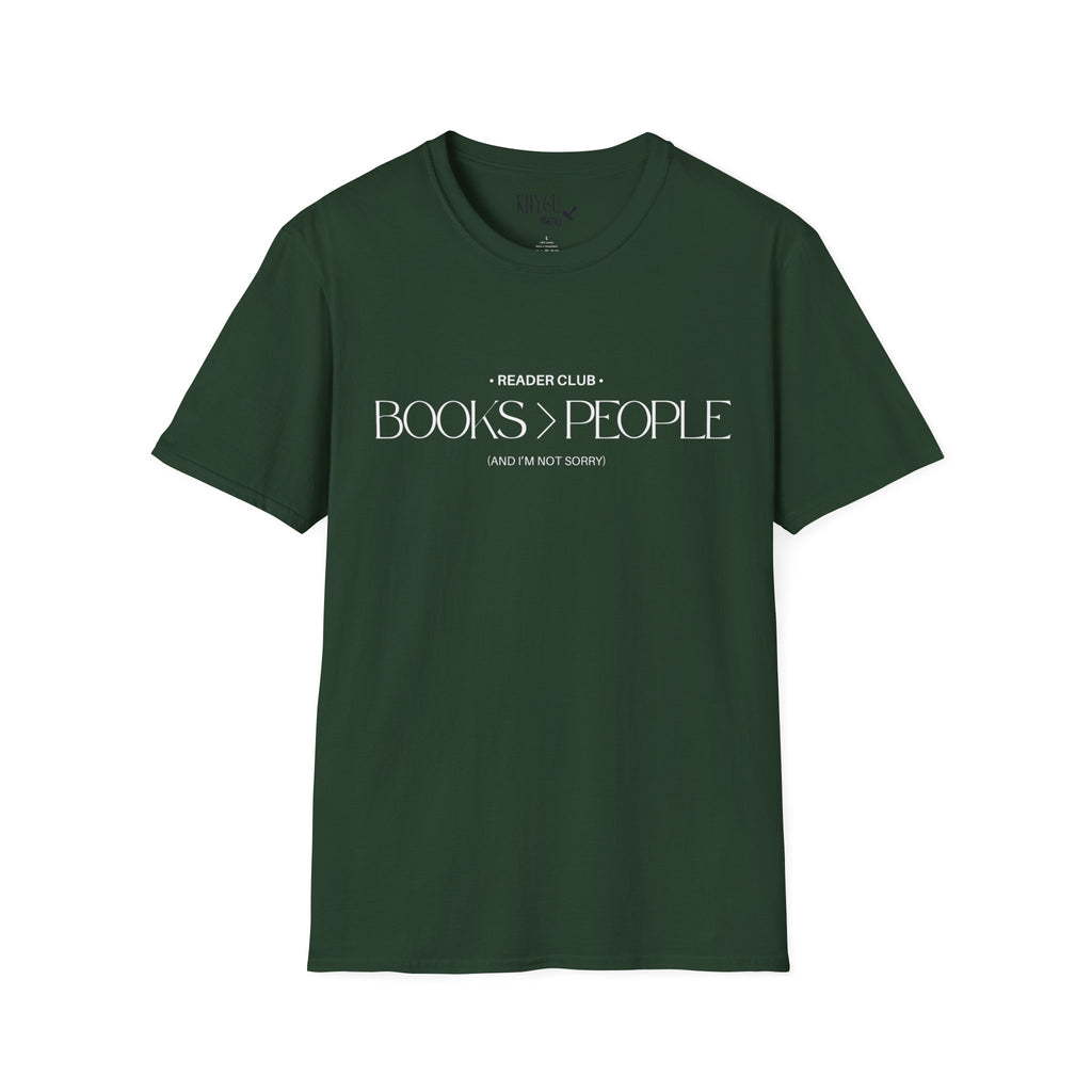 „Books Over People“ unisex marškinėliai