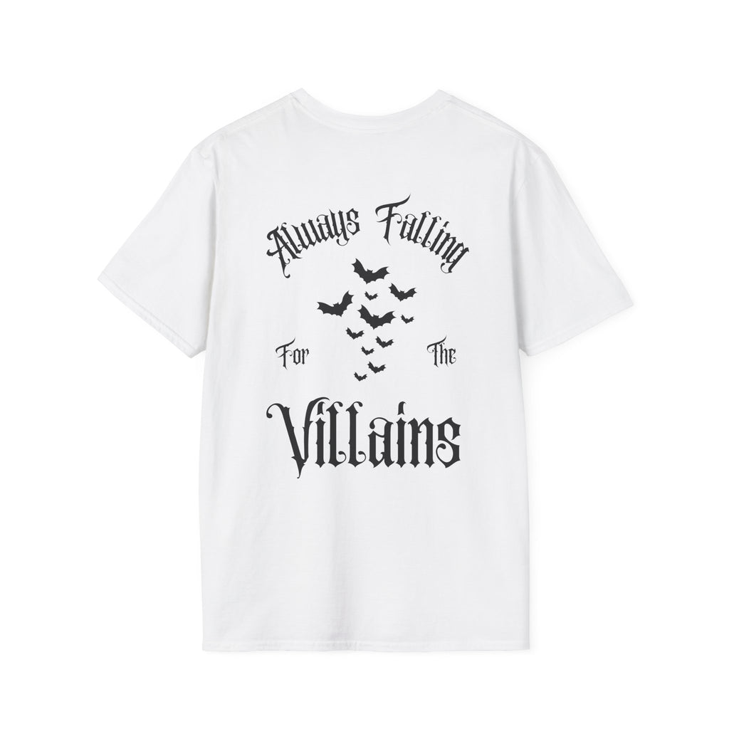 „Always Falling for the Villains“ marškinėliai