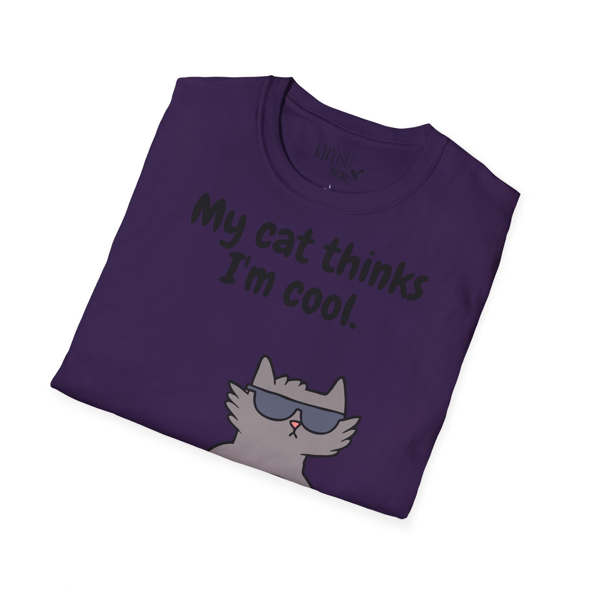 „My Cat Thinks I’m Cool.“ unisex marškinėliai