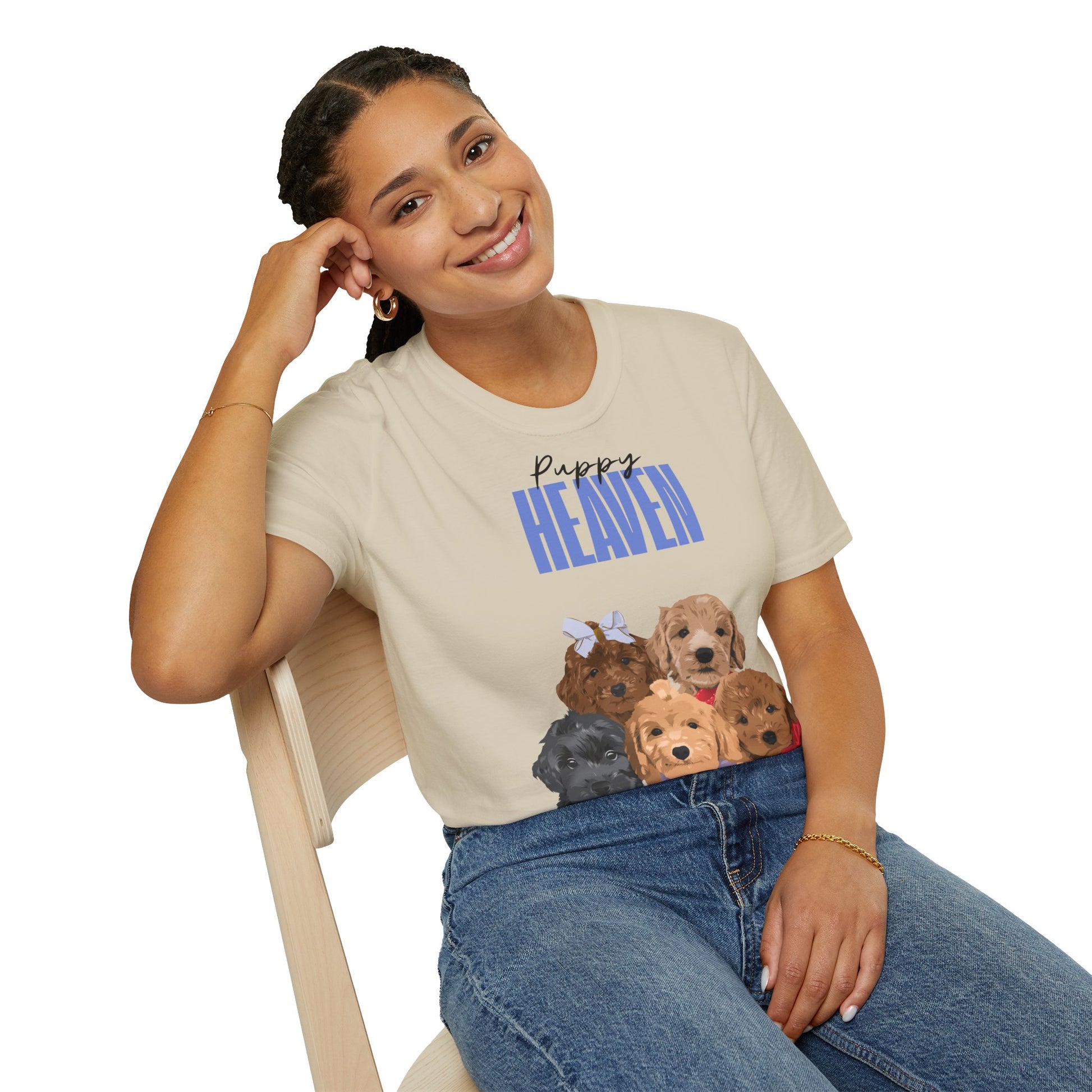 „Puppy Heaven“ unisex marškinėliai