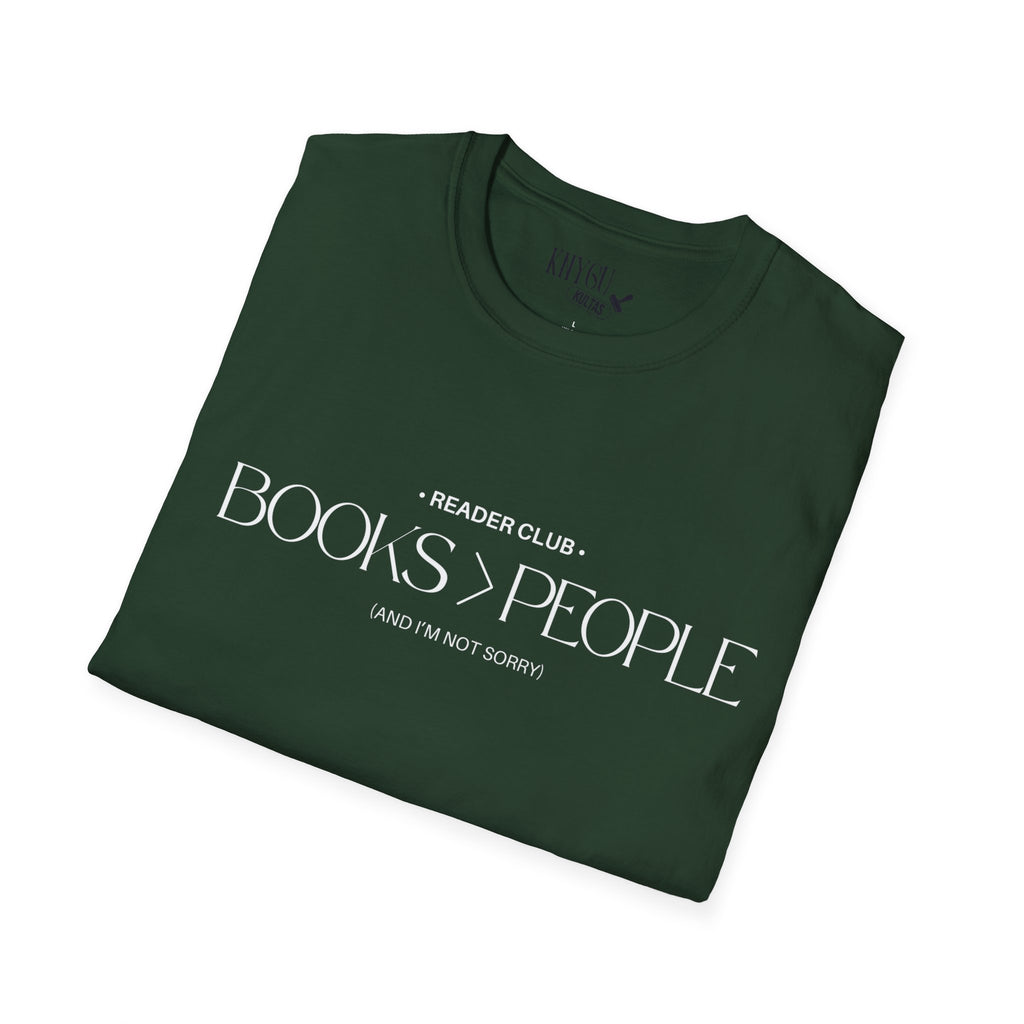 "Books > People" unisex t-shirt 