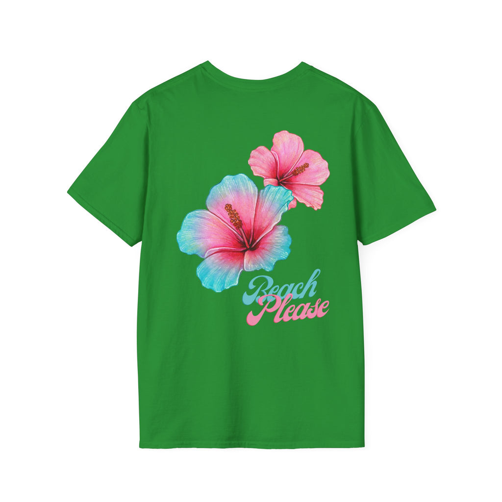 Beach Please floral print T-shirt