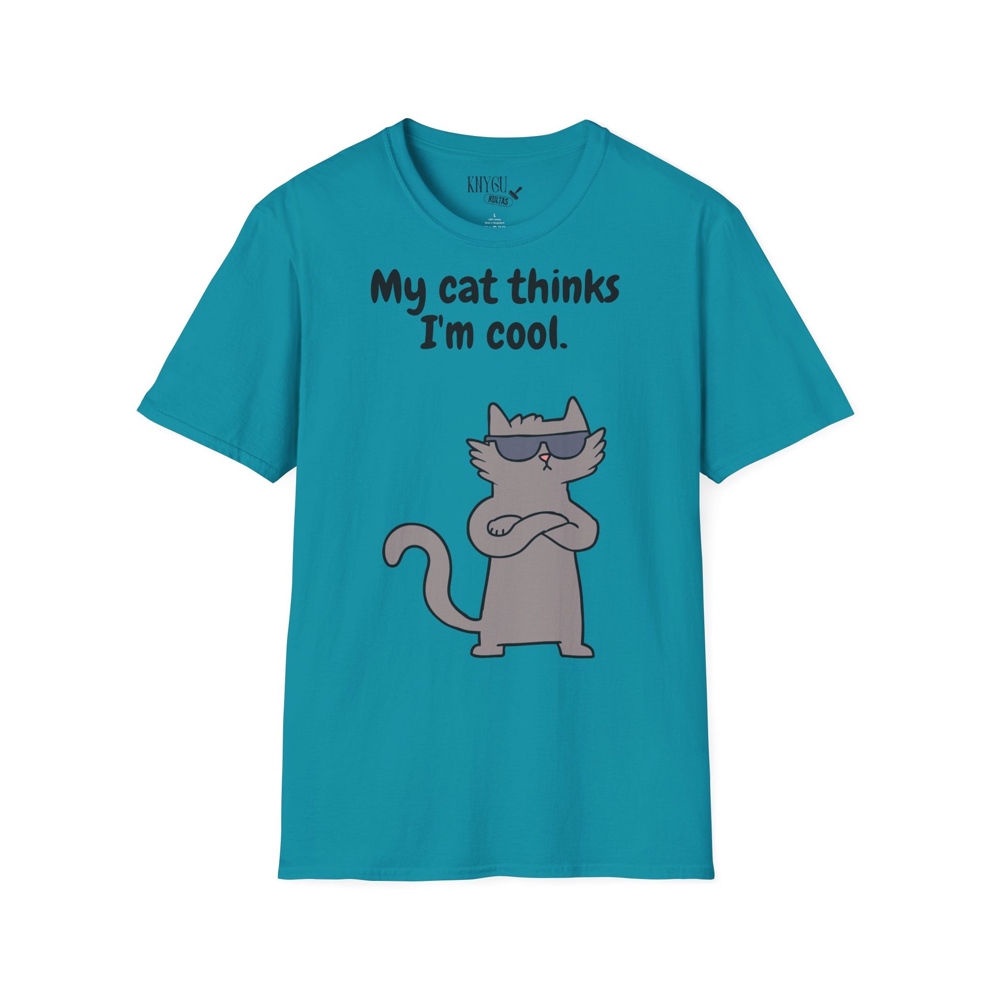 „My Cat Thinks I’m Cool.“ unisex marškinėliai