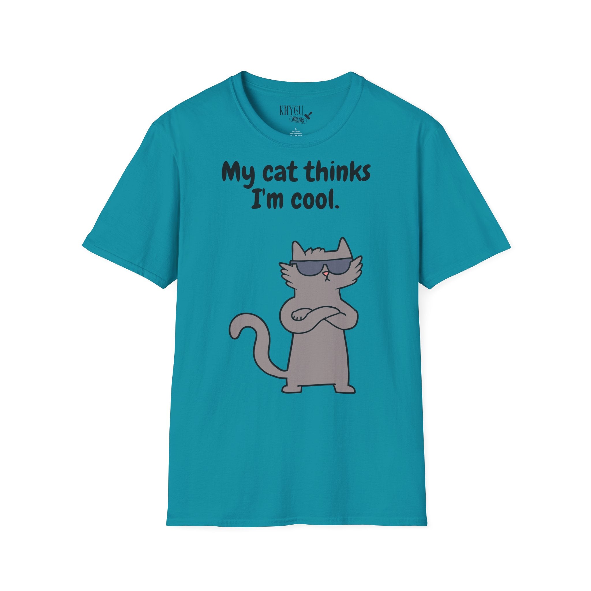 "My Cat Thinks I'm Cool." unisex t-shirt