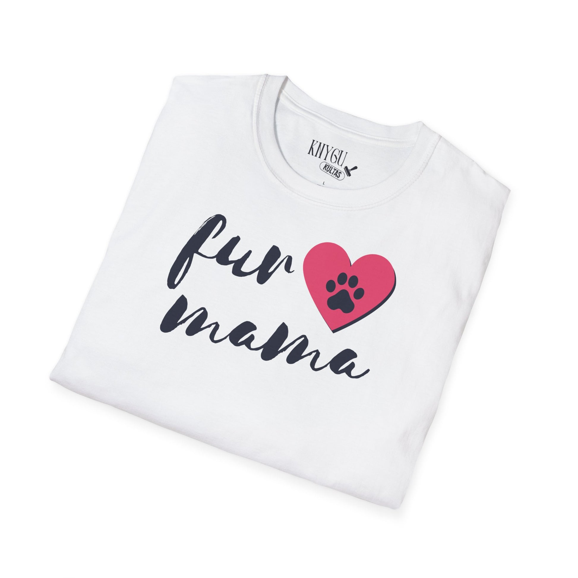 „Fur Mama“ marškinėliai gyvūnų mylėtojams