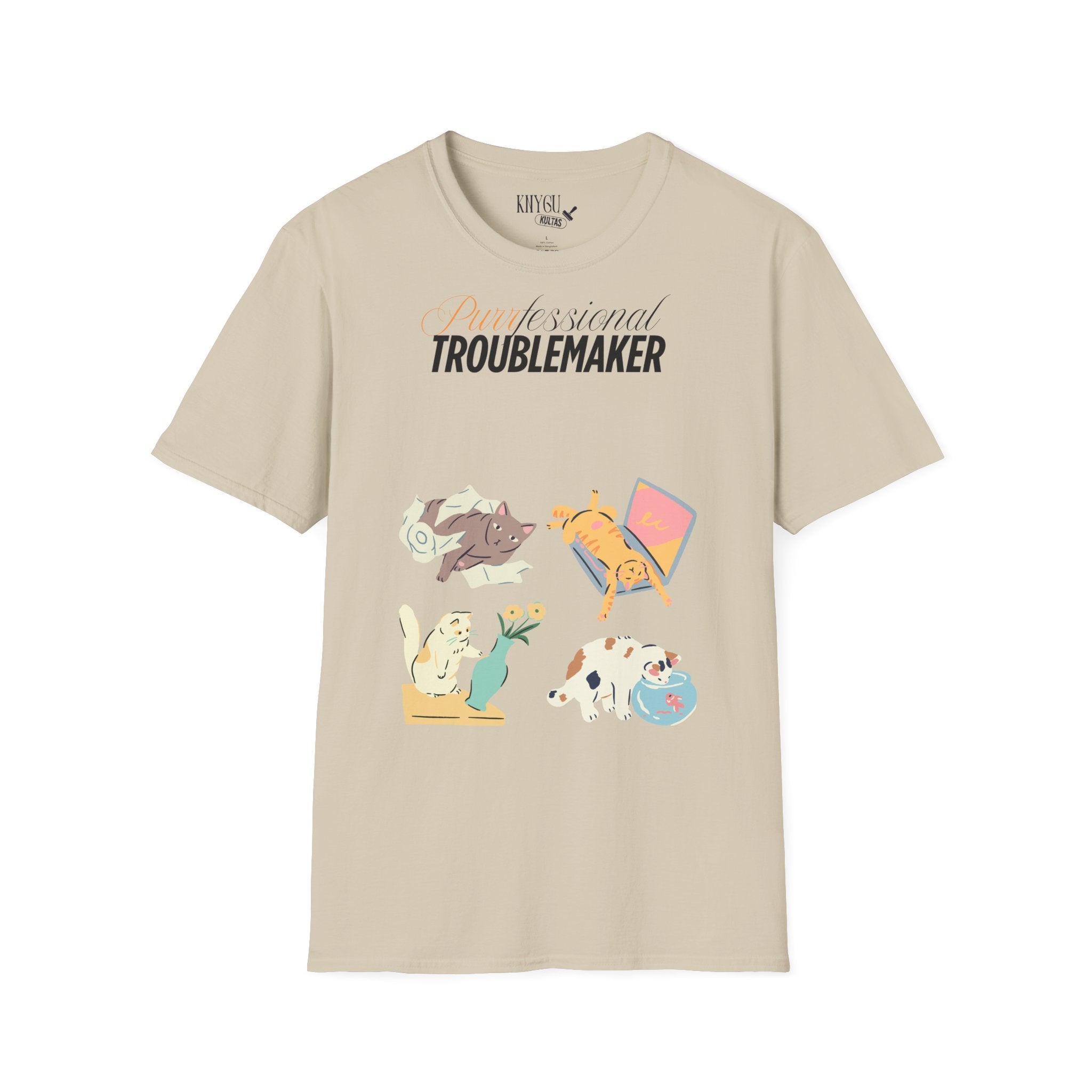 Purrfessional Troublemaker Unisex T-Shirt
