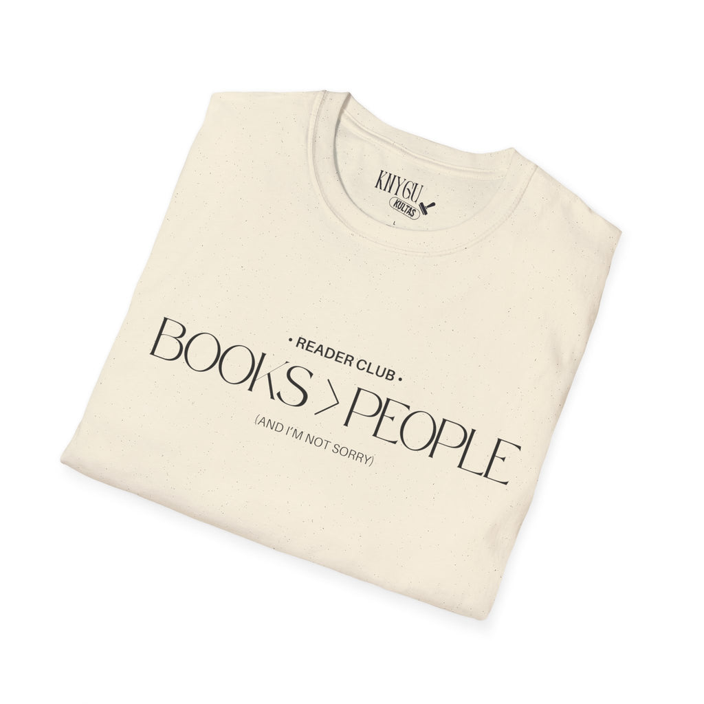 "Books > People" unisex t-shirt 