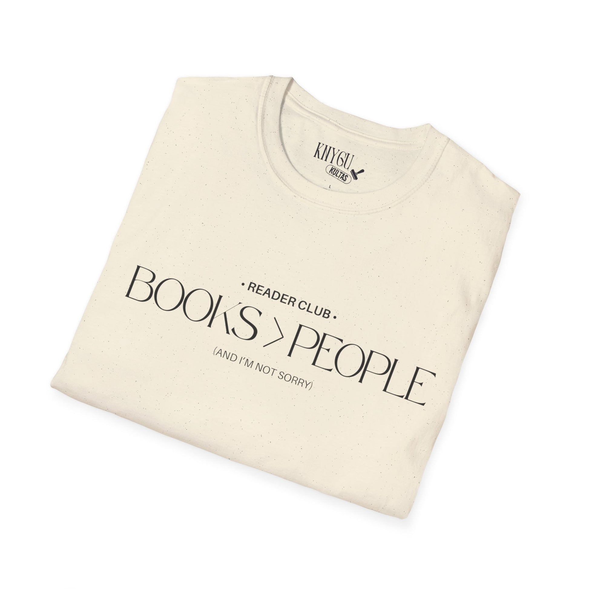 „Books > People“ unisex marškinėliai