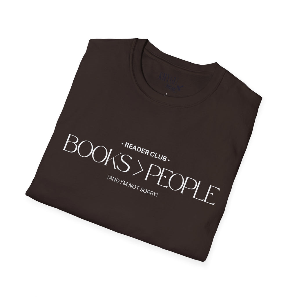 "Books > People" unisex t-shirt 