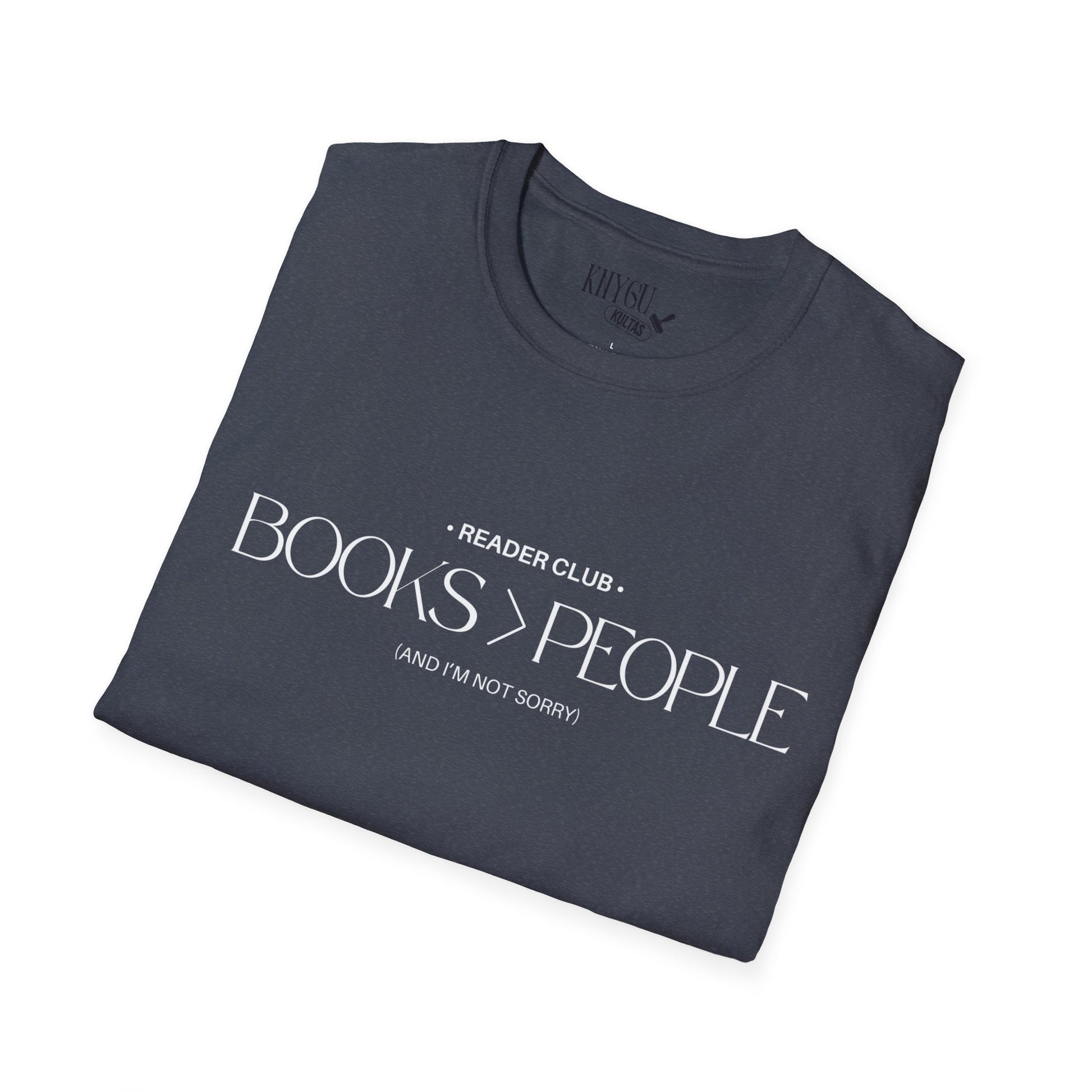 „Books > People“ unisex marškinėliai
