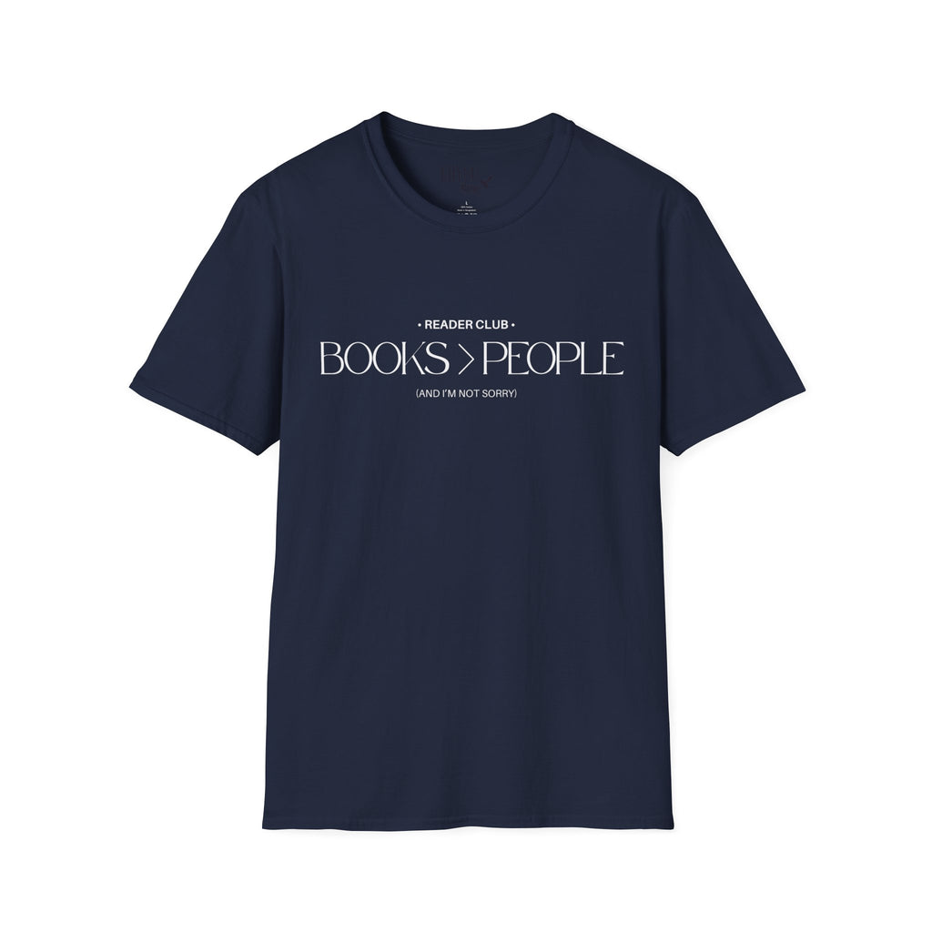 "Books > People" unisex t-shirt 