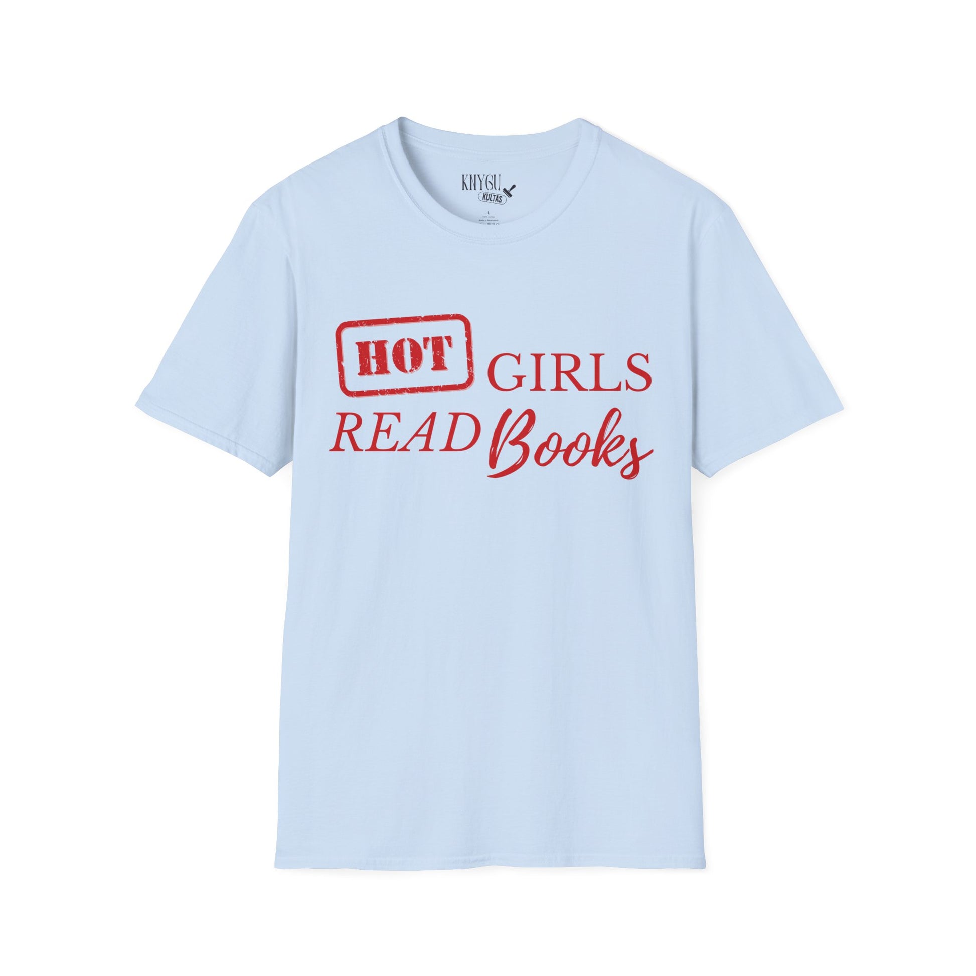 „HOT Girls Read Books“ unisex marškinėliai