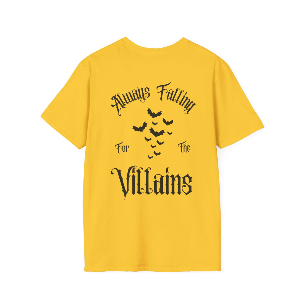 „Always Falling for the Villains“ marškinėliai