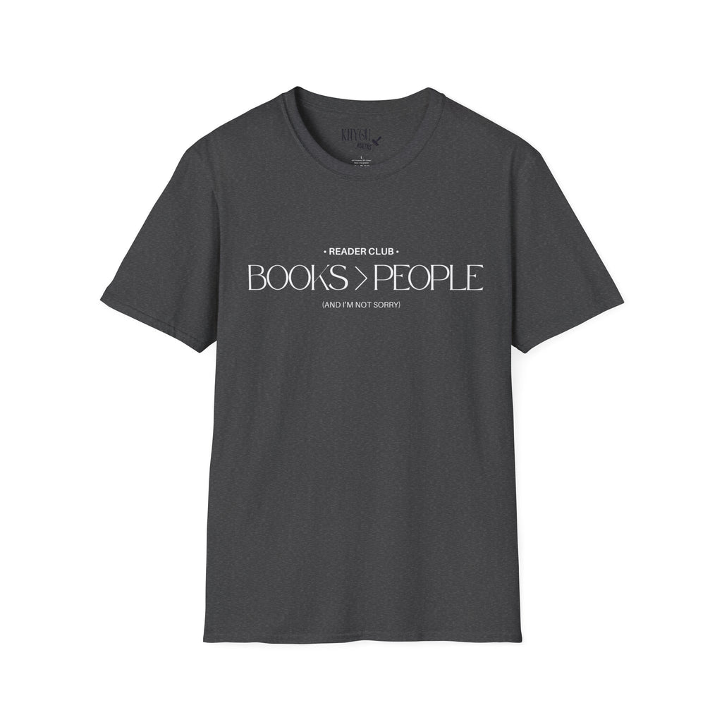 "Books > People" unisex t-shirt 