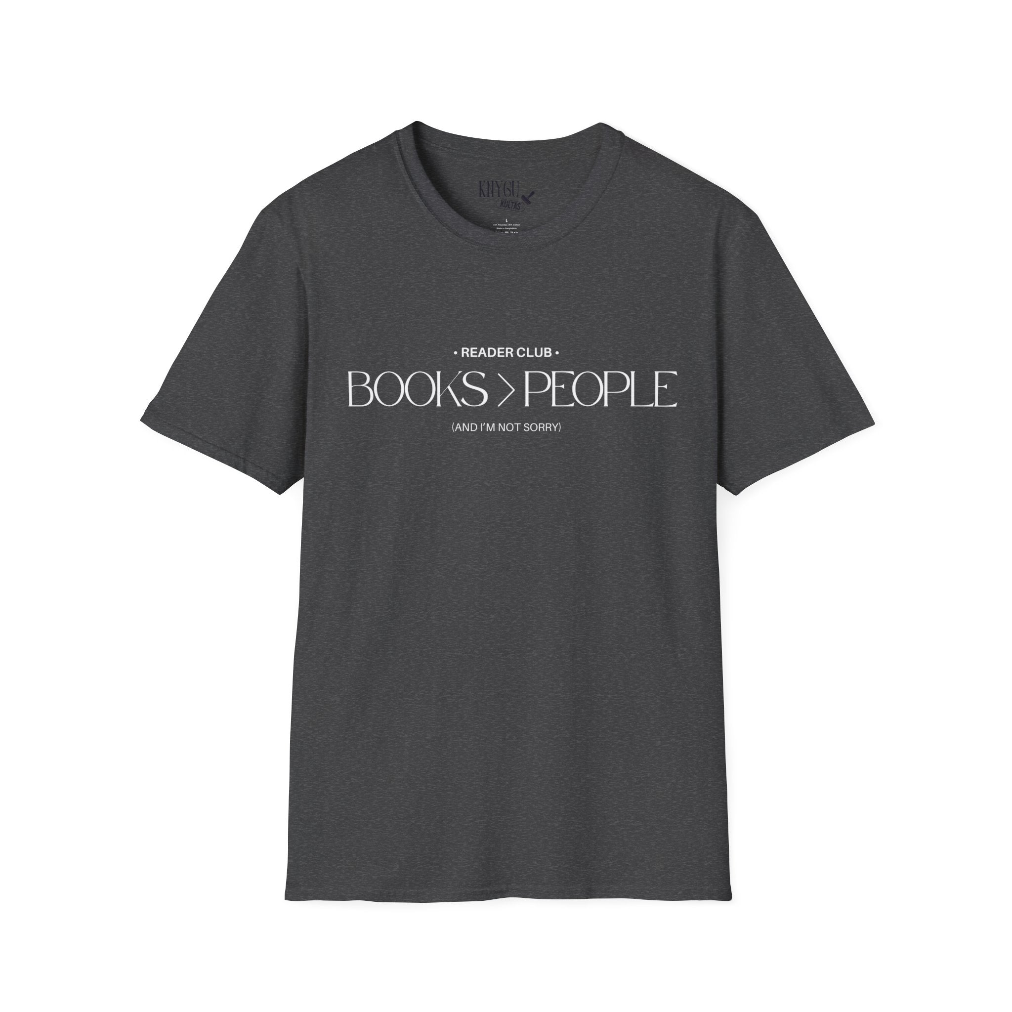 "Books > People" unisex t-shirt 