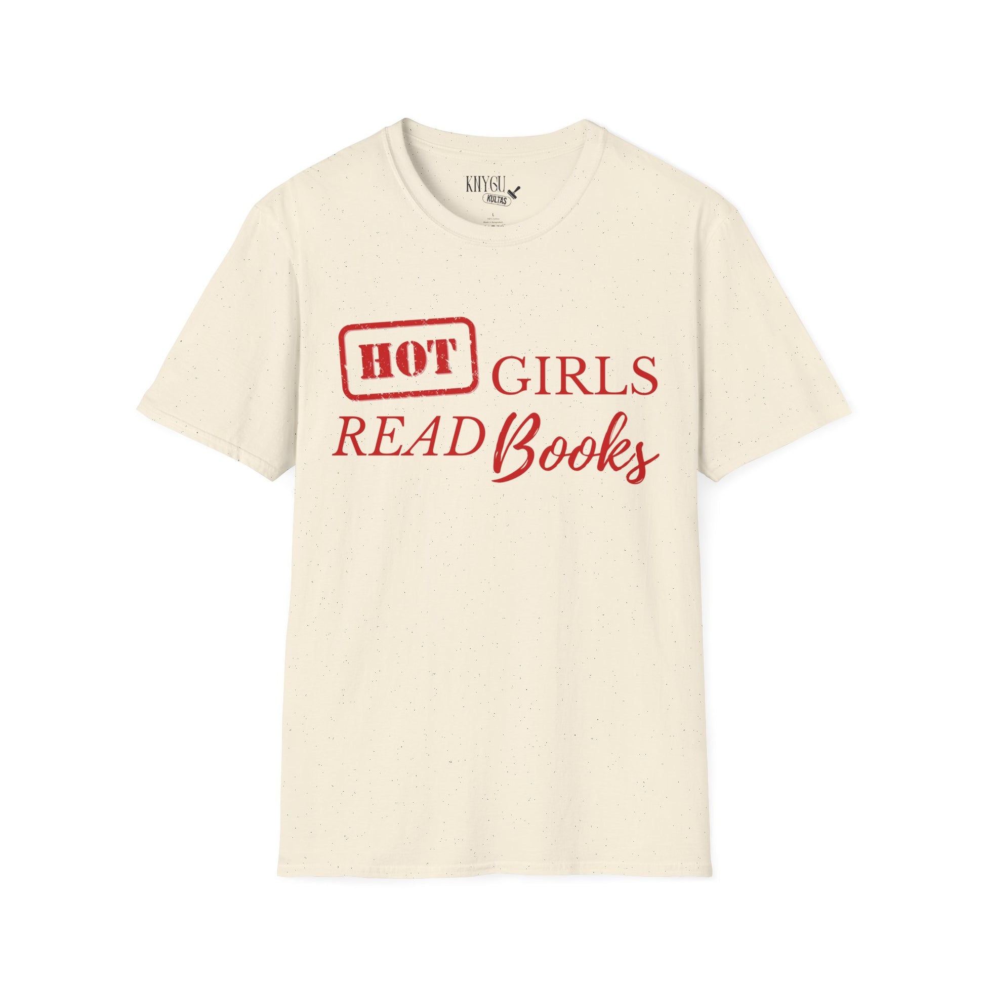 „HOT Girls Read Books“ unisex marškinėliai