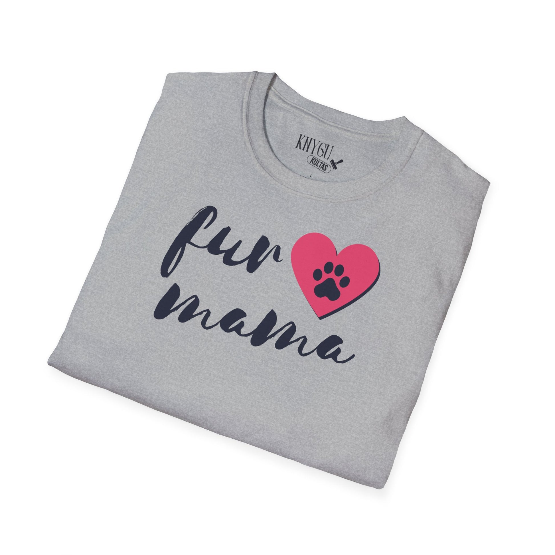 „Fur Mama“ marškinėliai gyvūnų mylėtojams