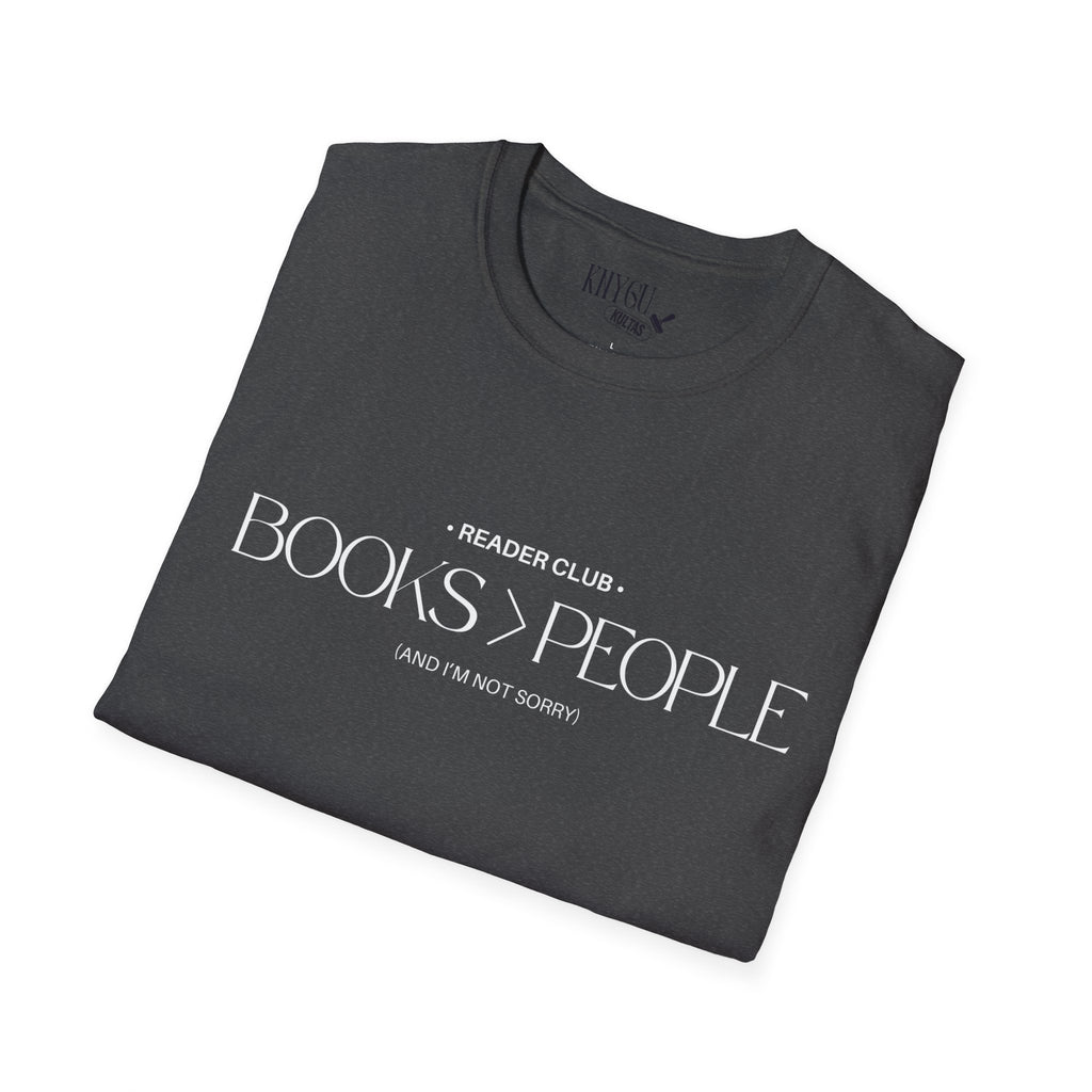 "Books > People" unisex t-shirt 