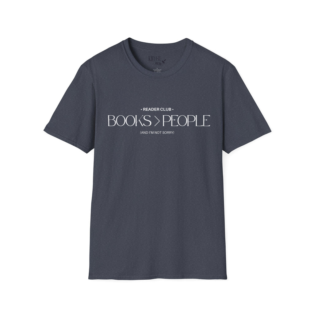 "Books > People" unisex t-shirt 