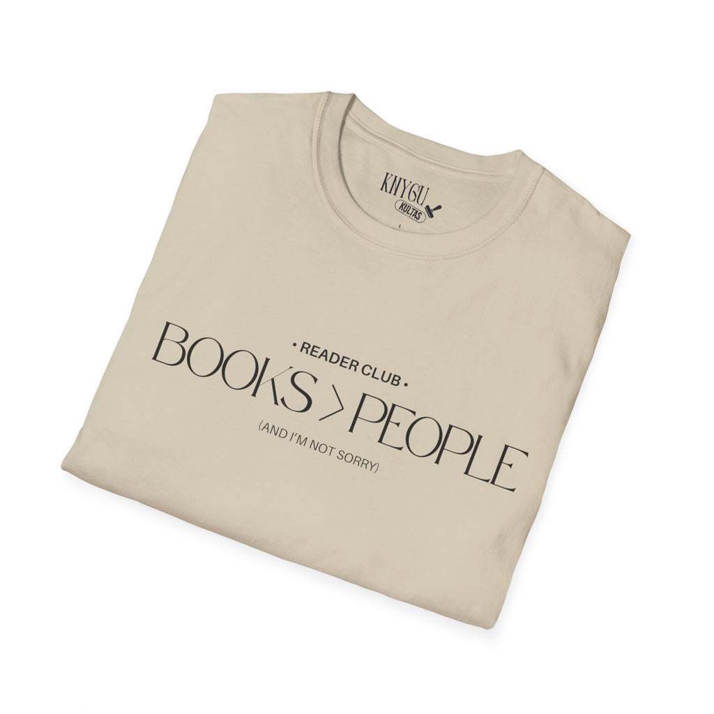 "Books > People" unisex t-shirt 