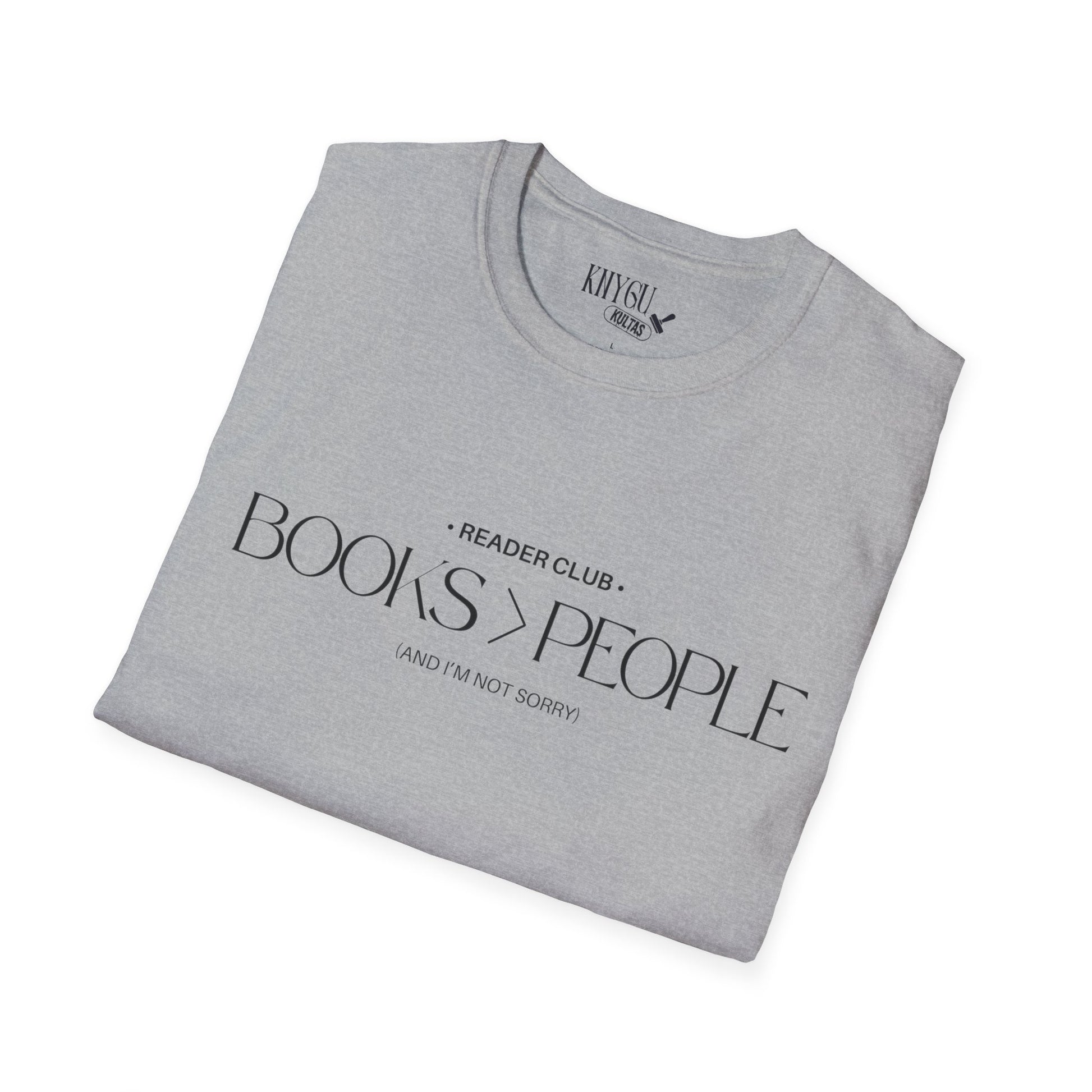 „Books > People“ unisex marškinėliai
