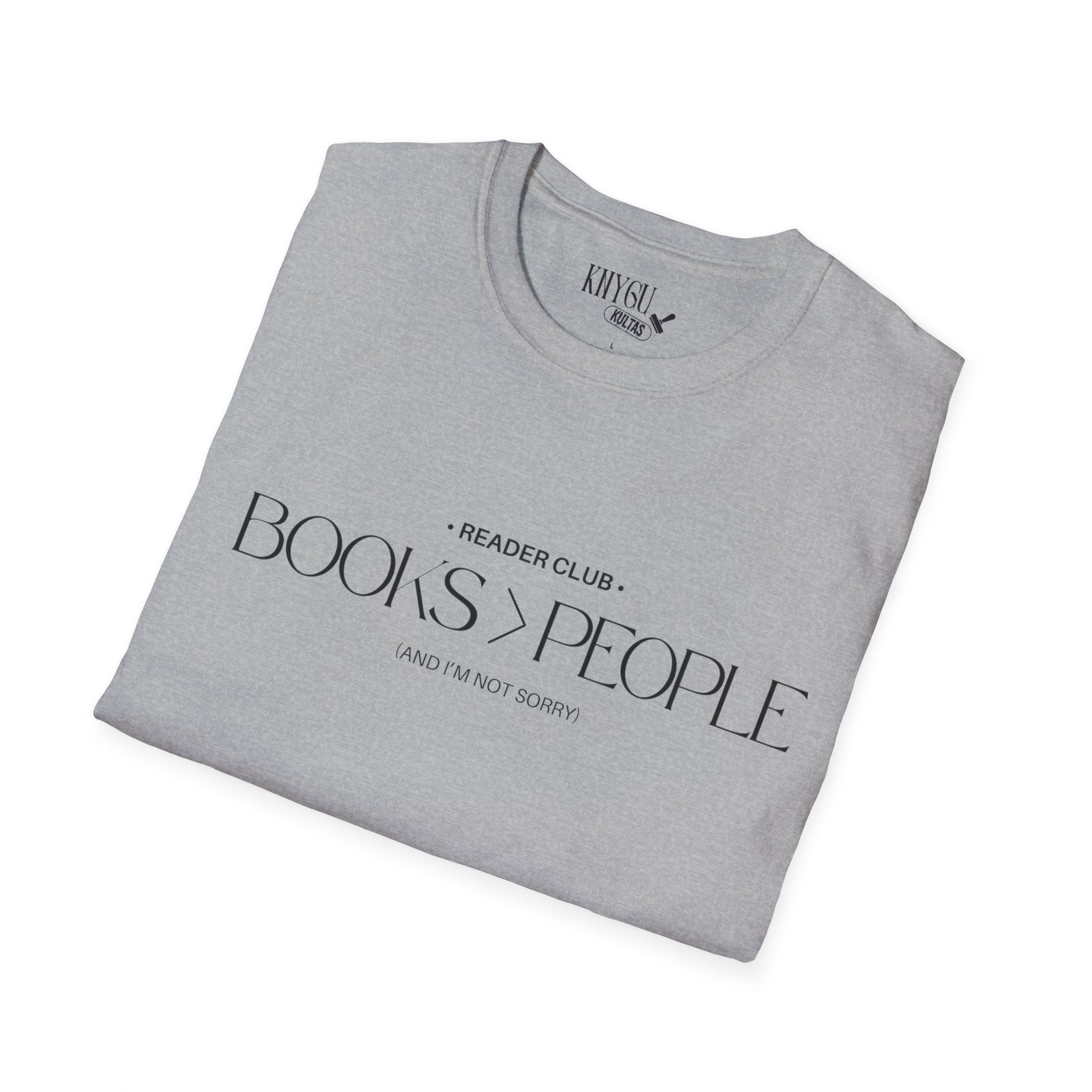 "Books > People" unisex t-shirt 