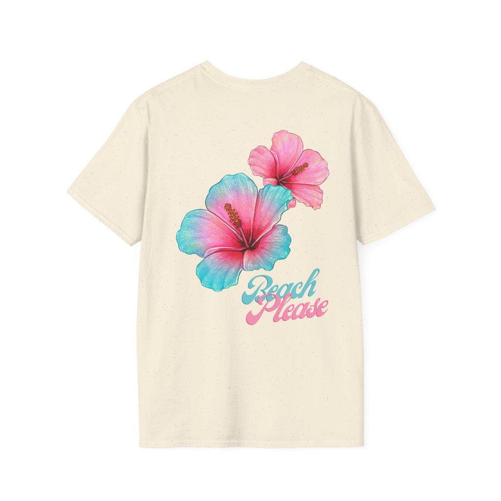 Beach Please floral print T-shirt