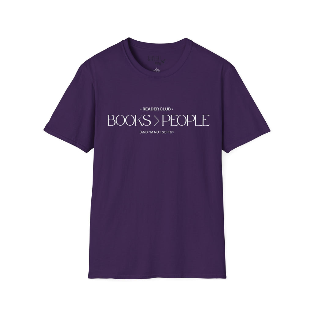 "Books > People" unisex t-shirt 