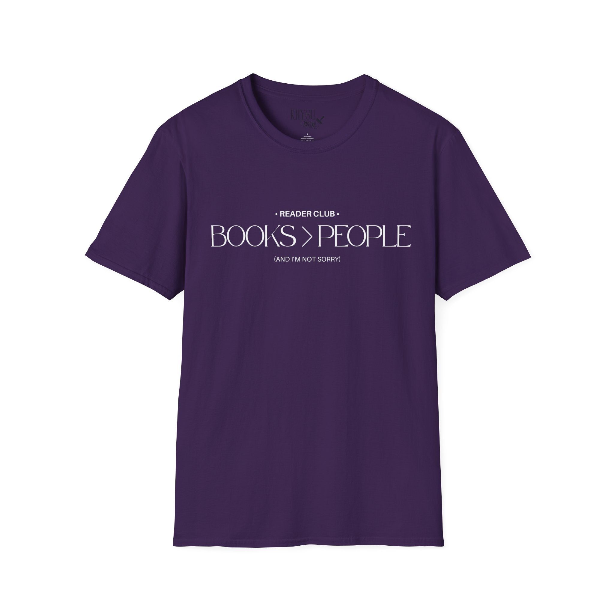 "Books > People" unisex t-shirt 