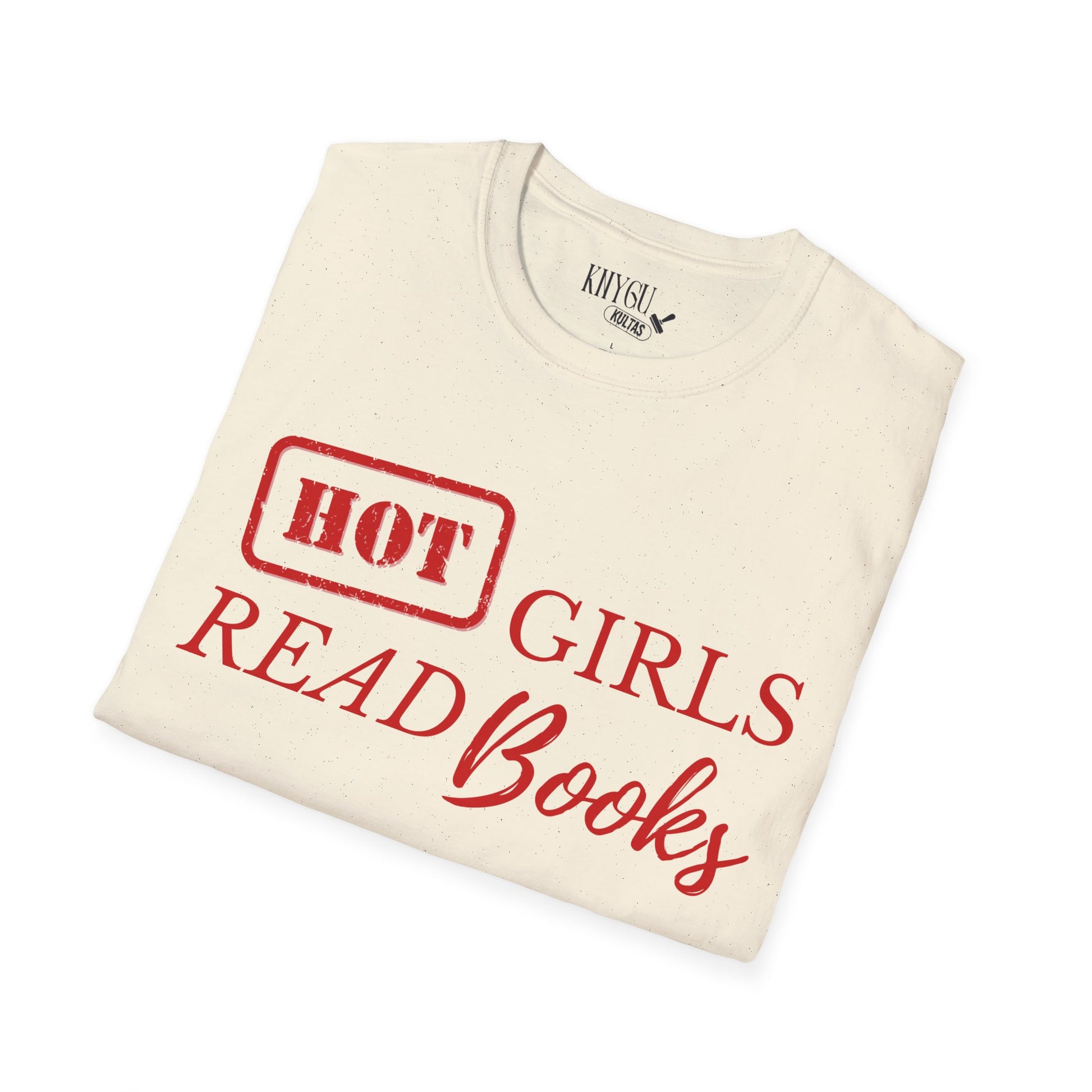 „HOT Girls Read Books“ unisex marškinėliai