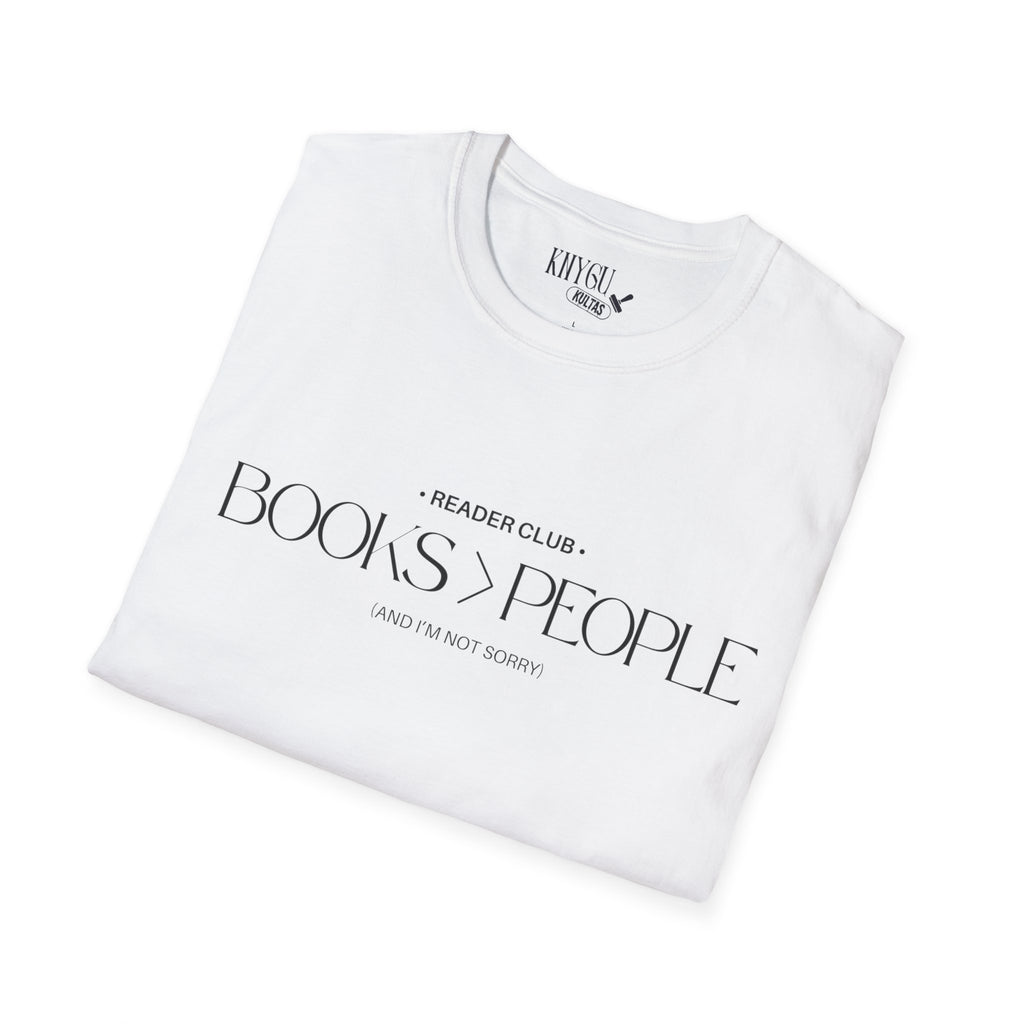 "Books > People" unisex t-shirt 