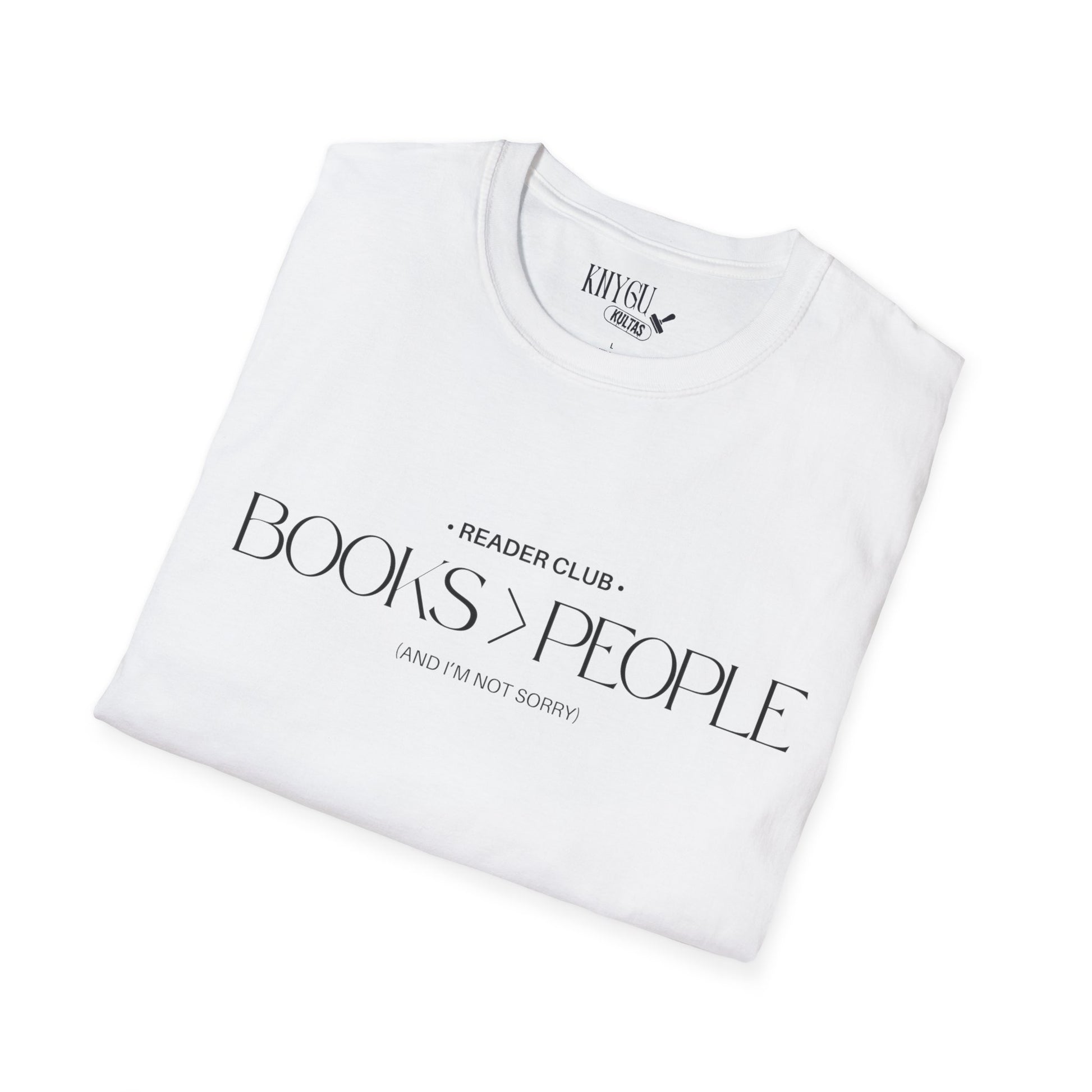 „Books > People“ unisex marškinėliai