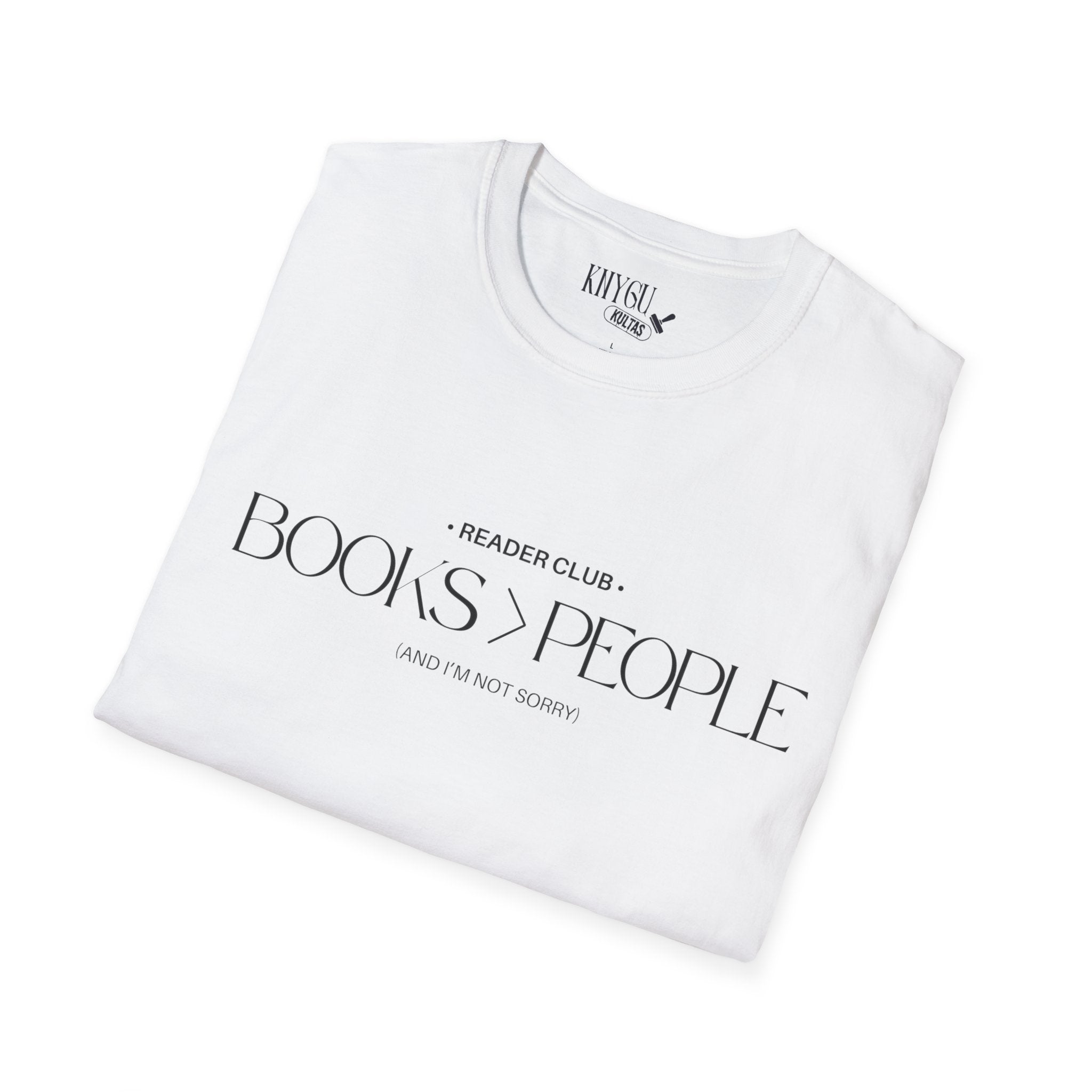 "Books > People" unisex t-shirt 