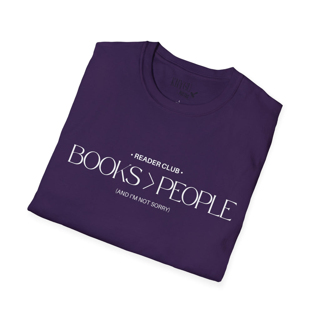 "Books > People" unisex t-shirt 