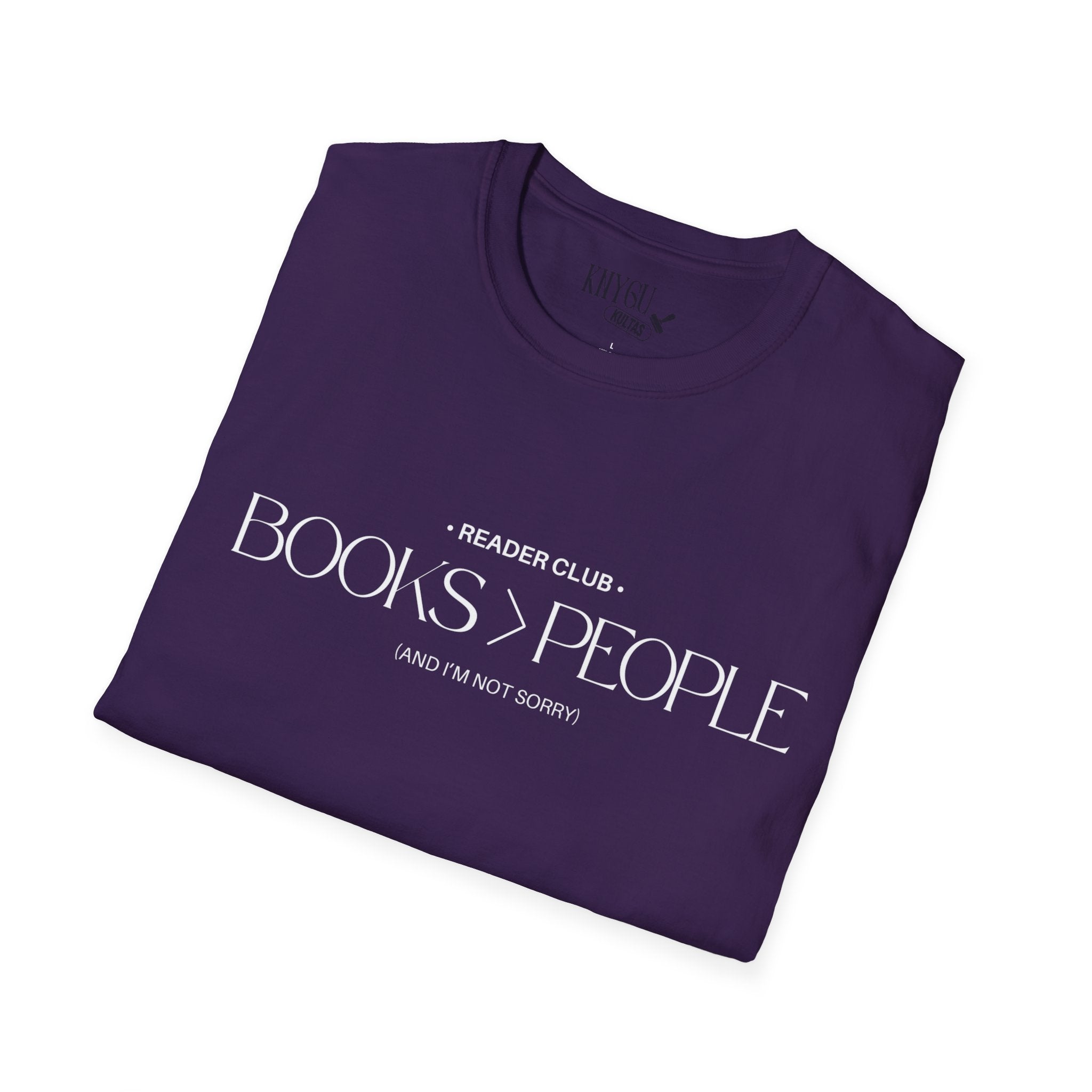"Books > People" unisex t-shirt 