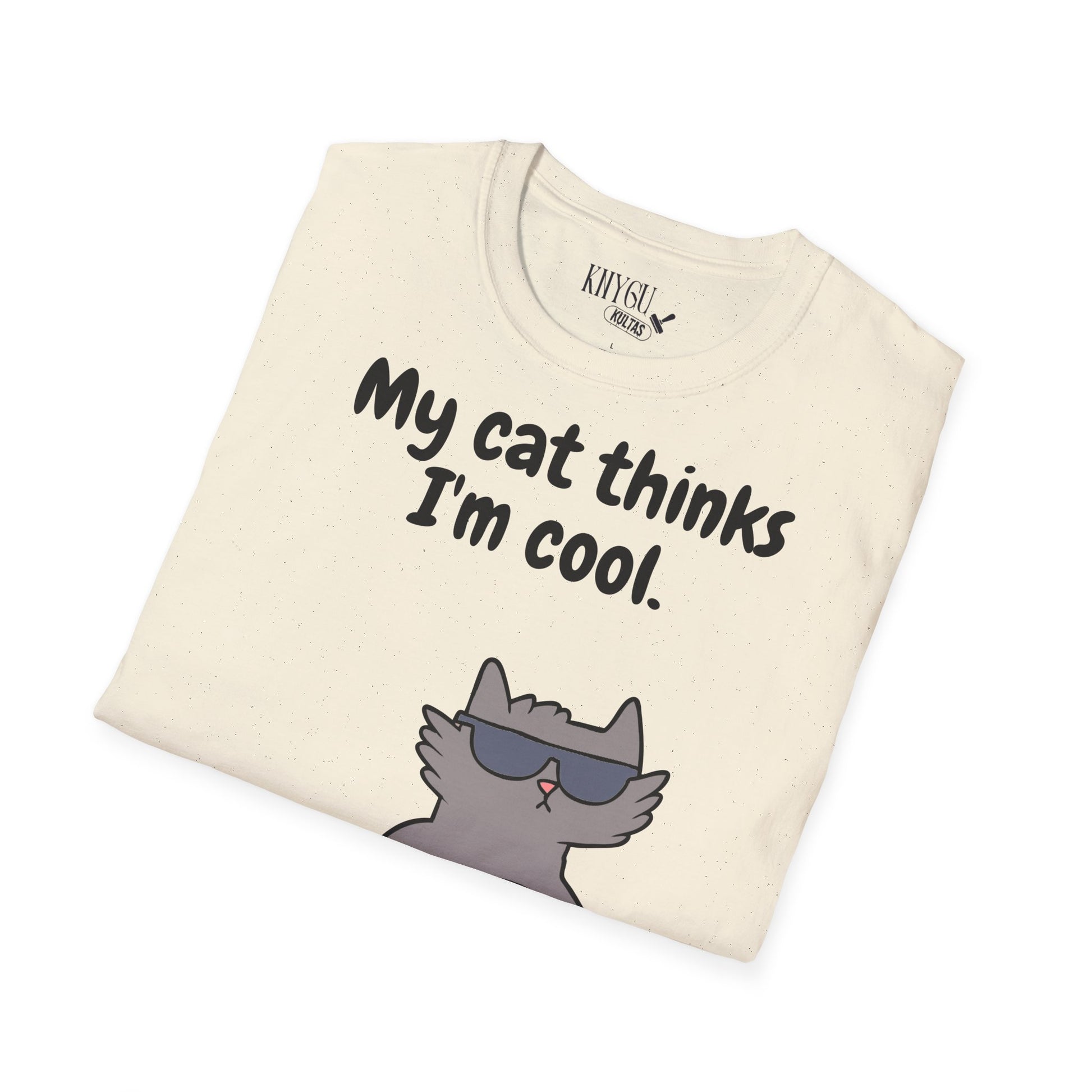 „My Cat Thinks I’m Cool.“ unisex marškinėliai