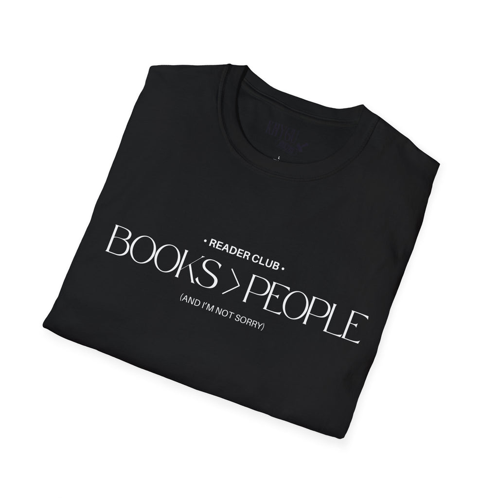 "Books > People" unisex t-shirt 