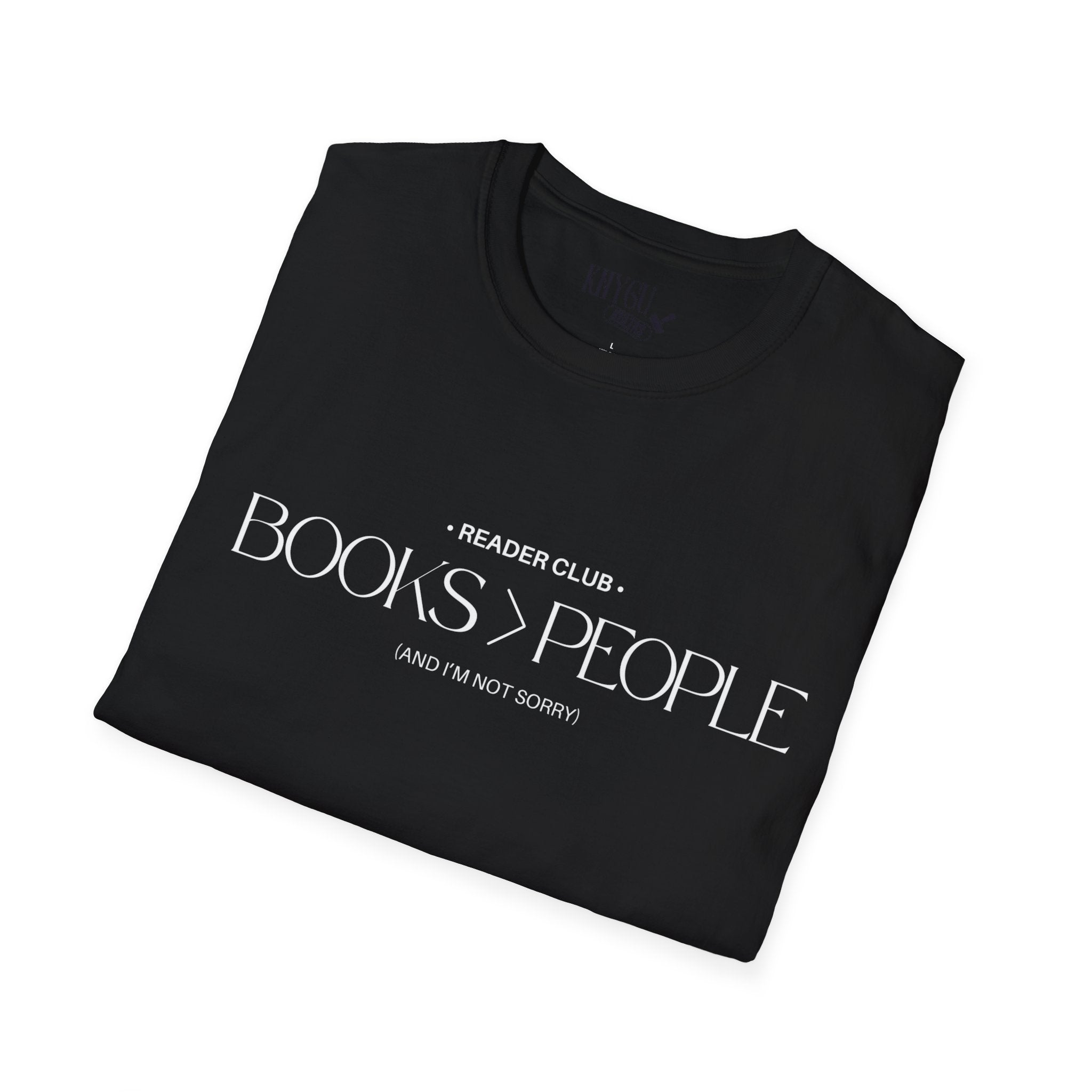 "Books > People" unisex t-shirt 