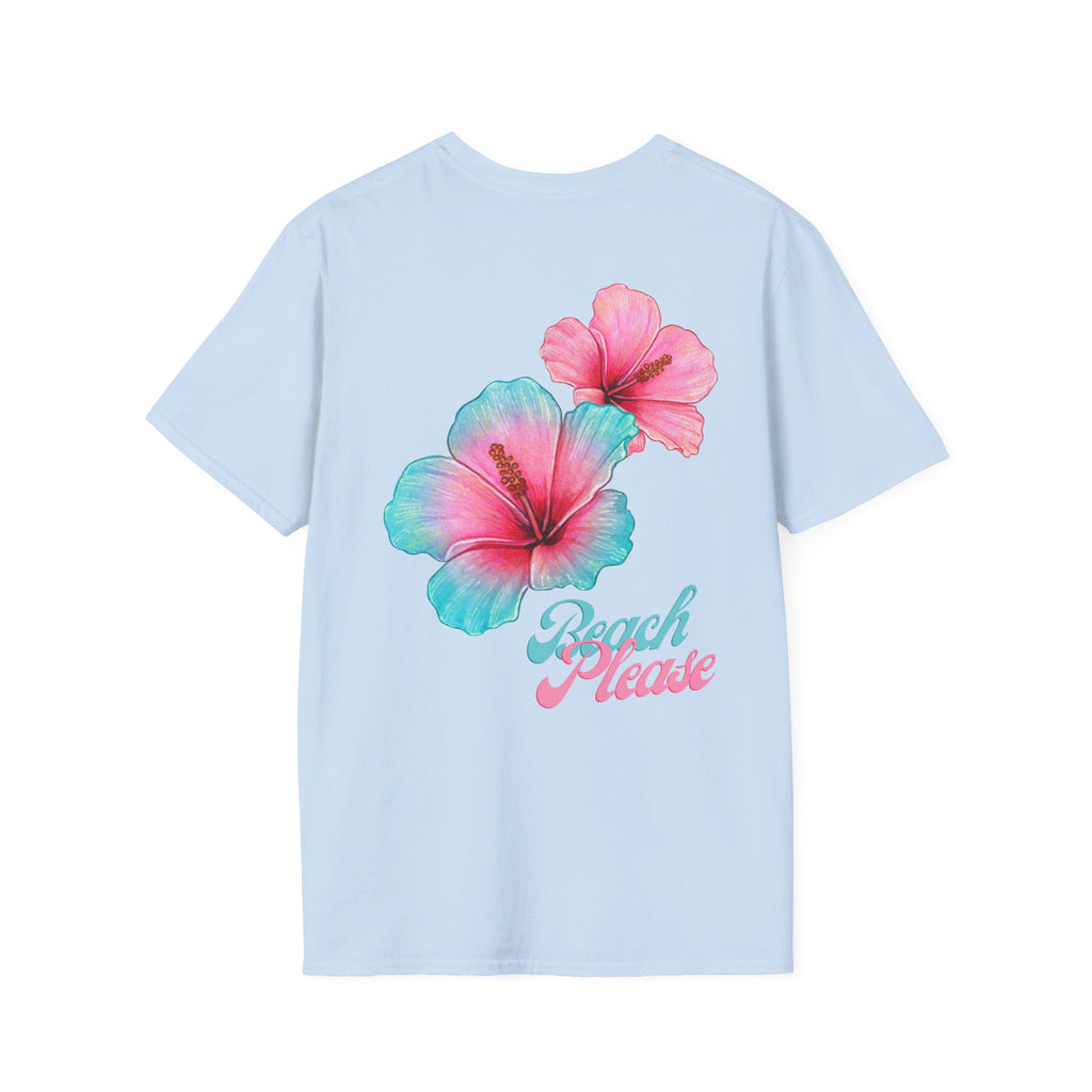 Beach Please floral print T-shirt