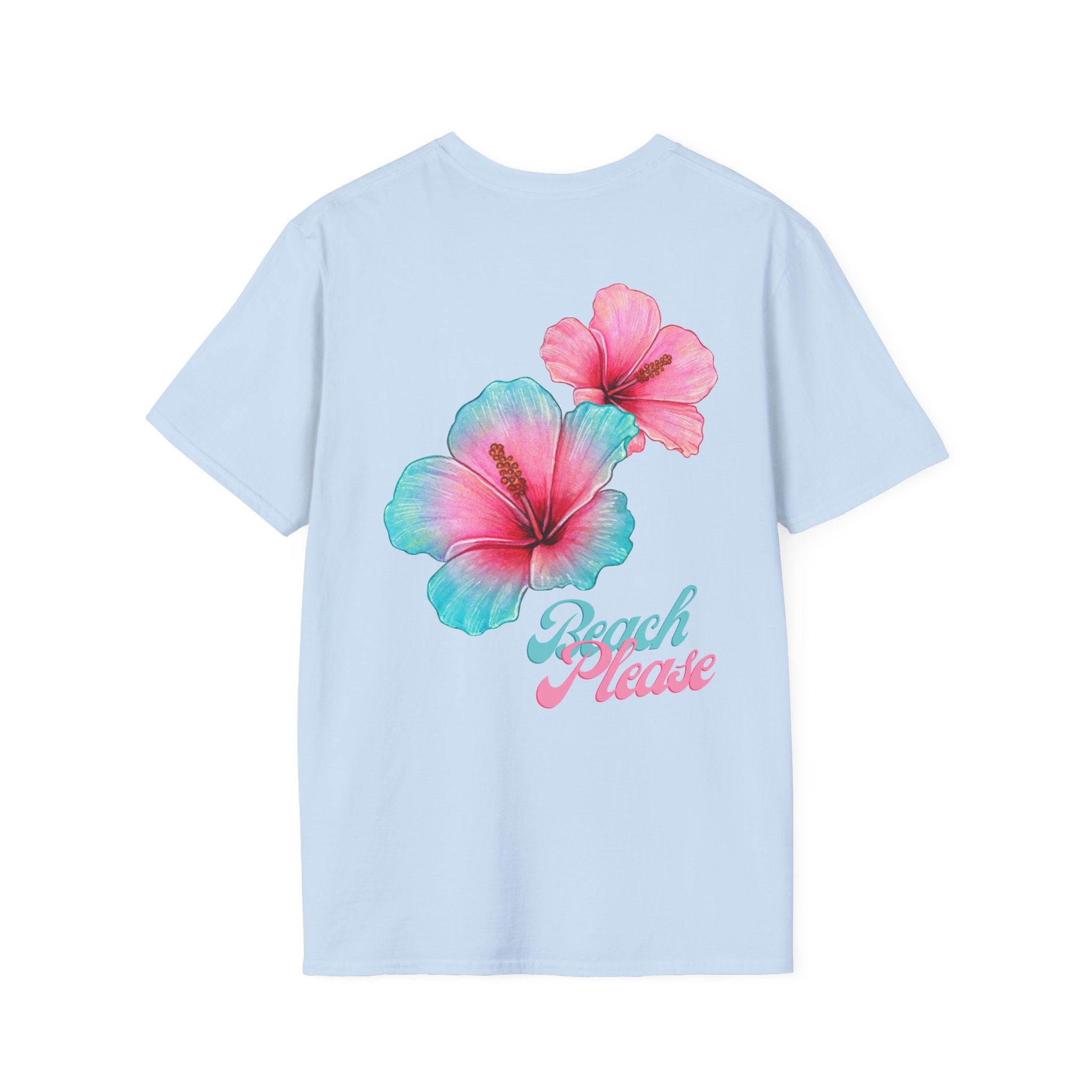 Beach Please floral print T-shirt