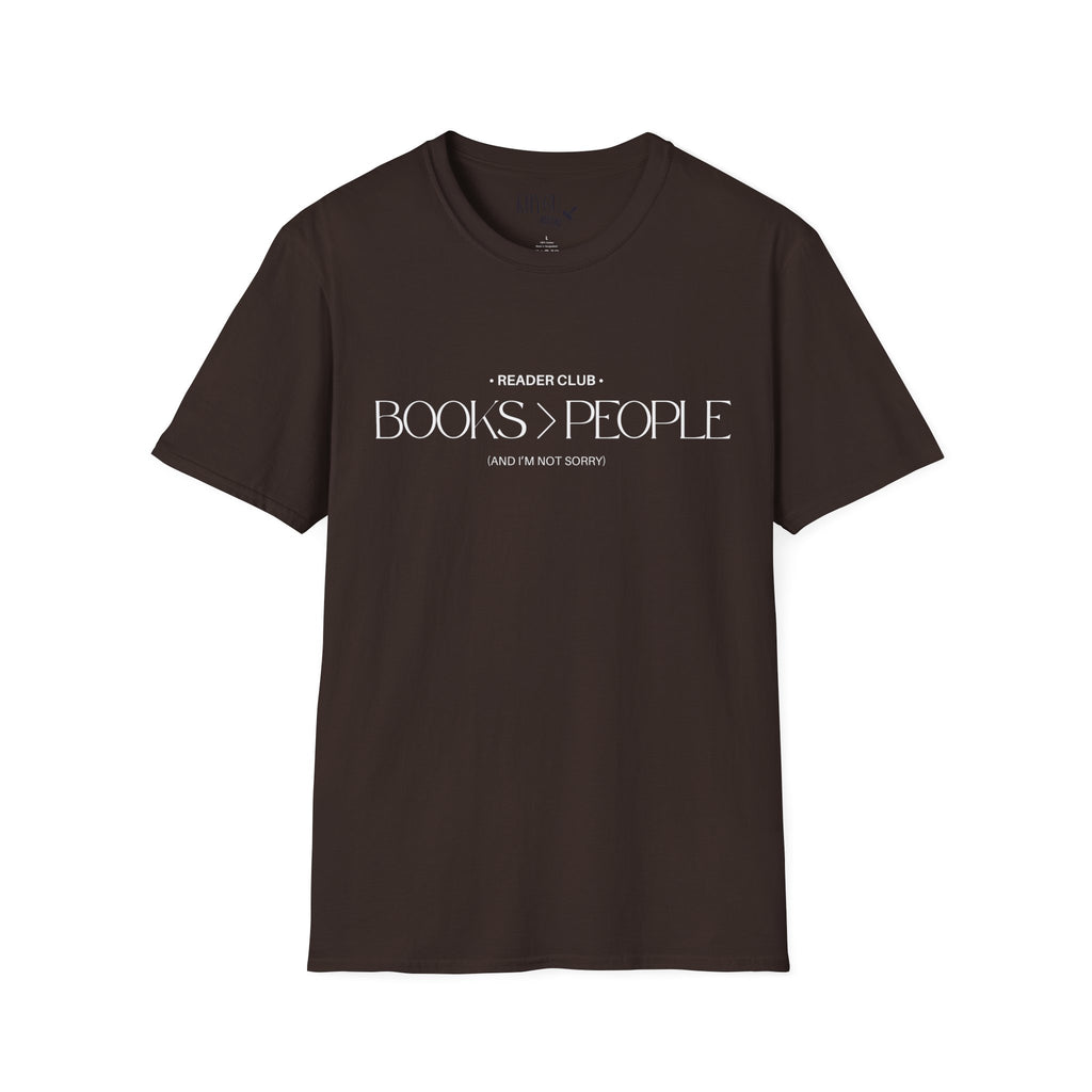 "Books > People" unisex t-shirt 