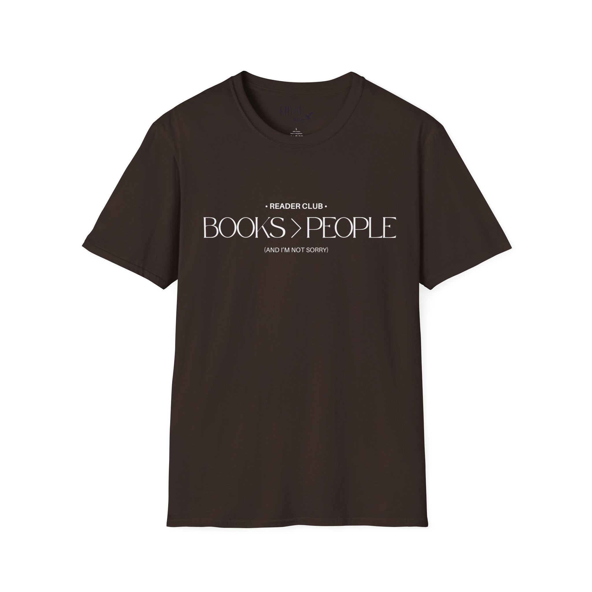 "Books > People" unisex t-shirt 