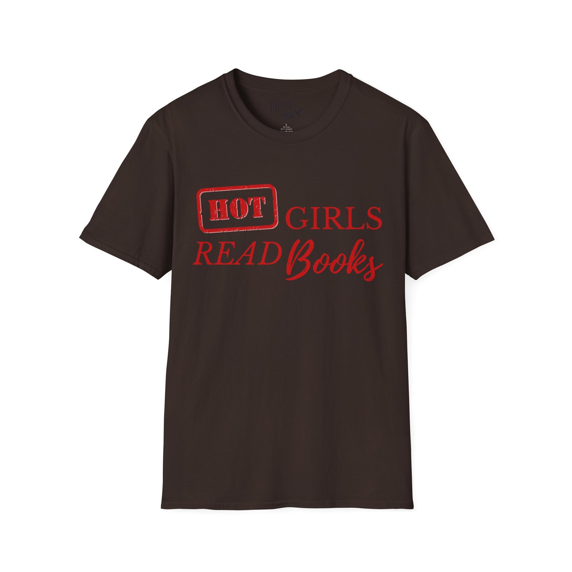 „HOT Girls Read Books“ unisex marškinėliai